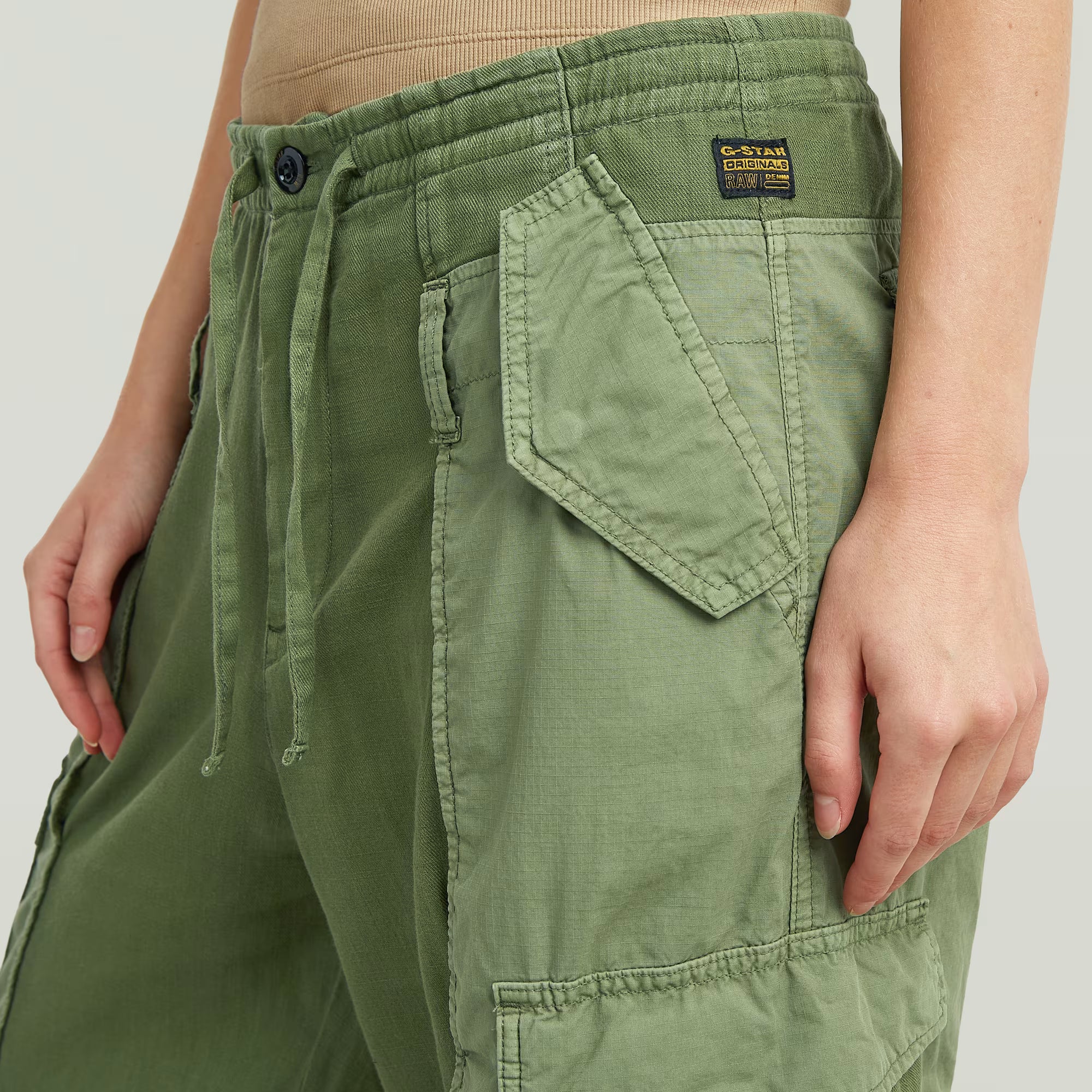 G-Star Raw - Fabric Mix Cargo Pant - Four Leaf Clover GD