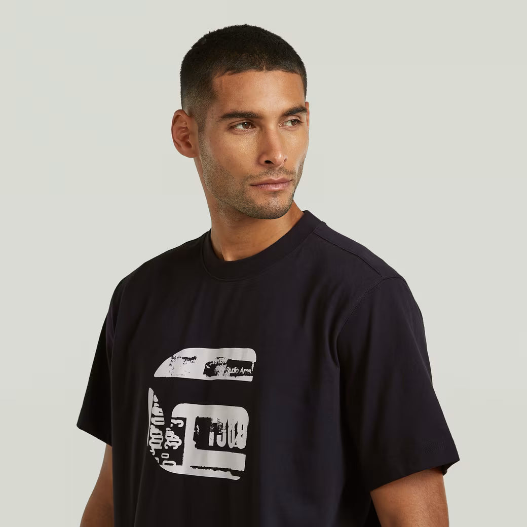 G-Star Raw - G Icon Graphic R Tee - Dark Black