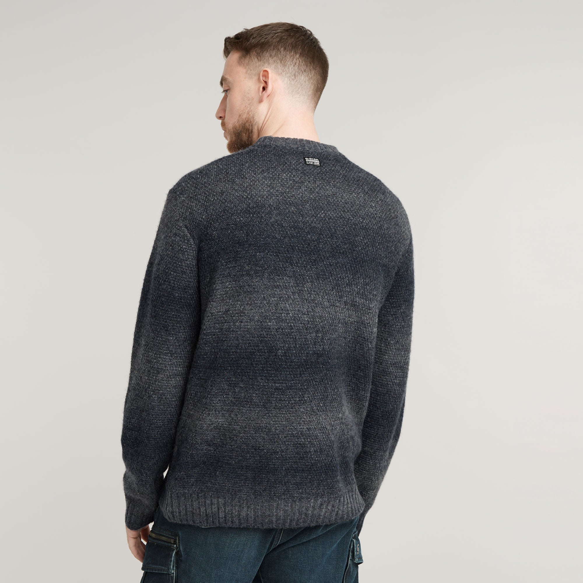 G-Star Raw - Gradient Knitted Sweater - Legion Blue Gradient