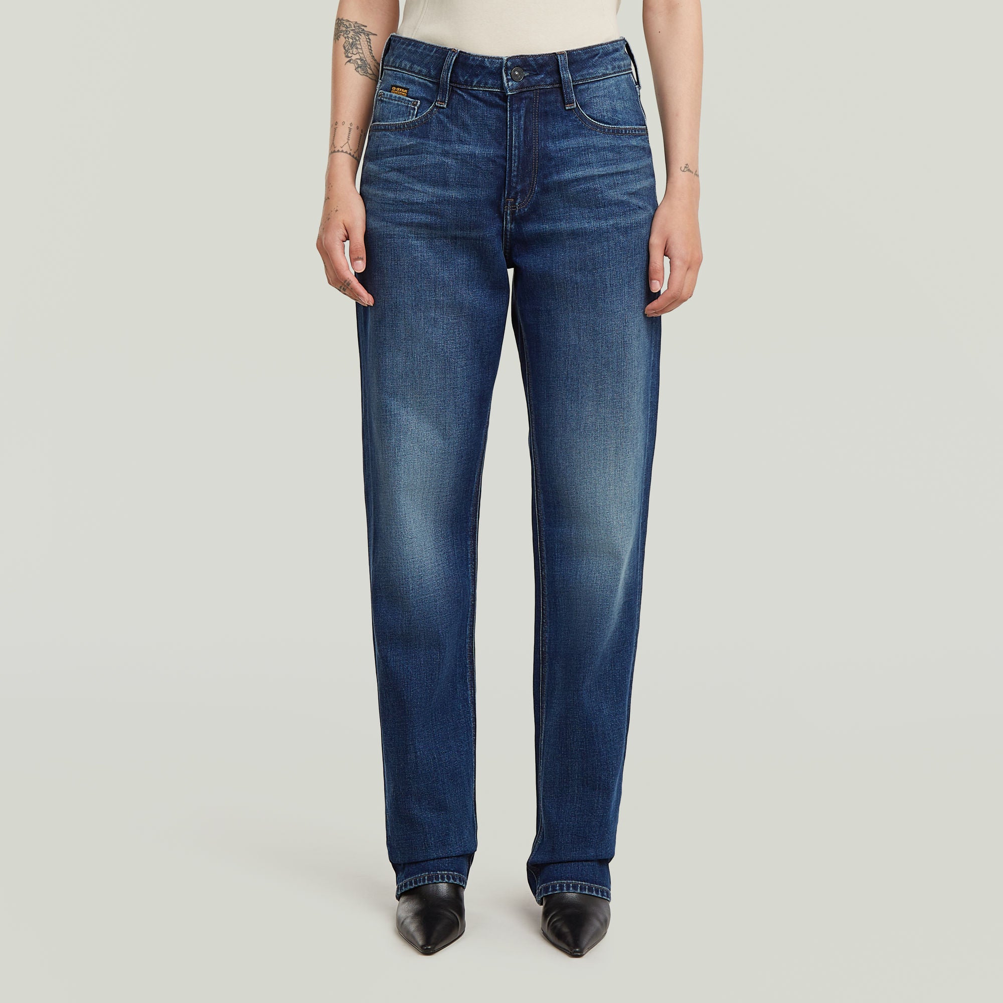 G-Star Raw - Iggie Straight Jean - Worn In Stratos