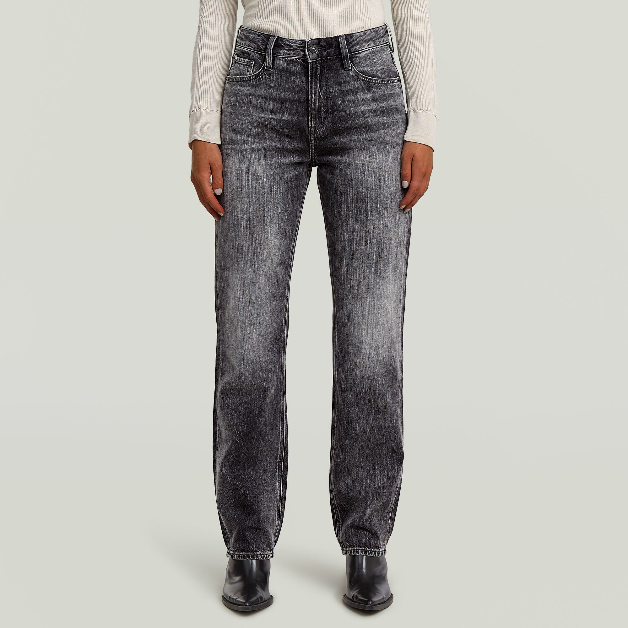 G-Star Raw - Iggie Straight Jean - Faded Scoria Grey