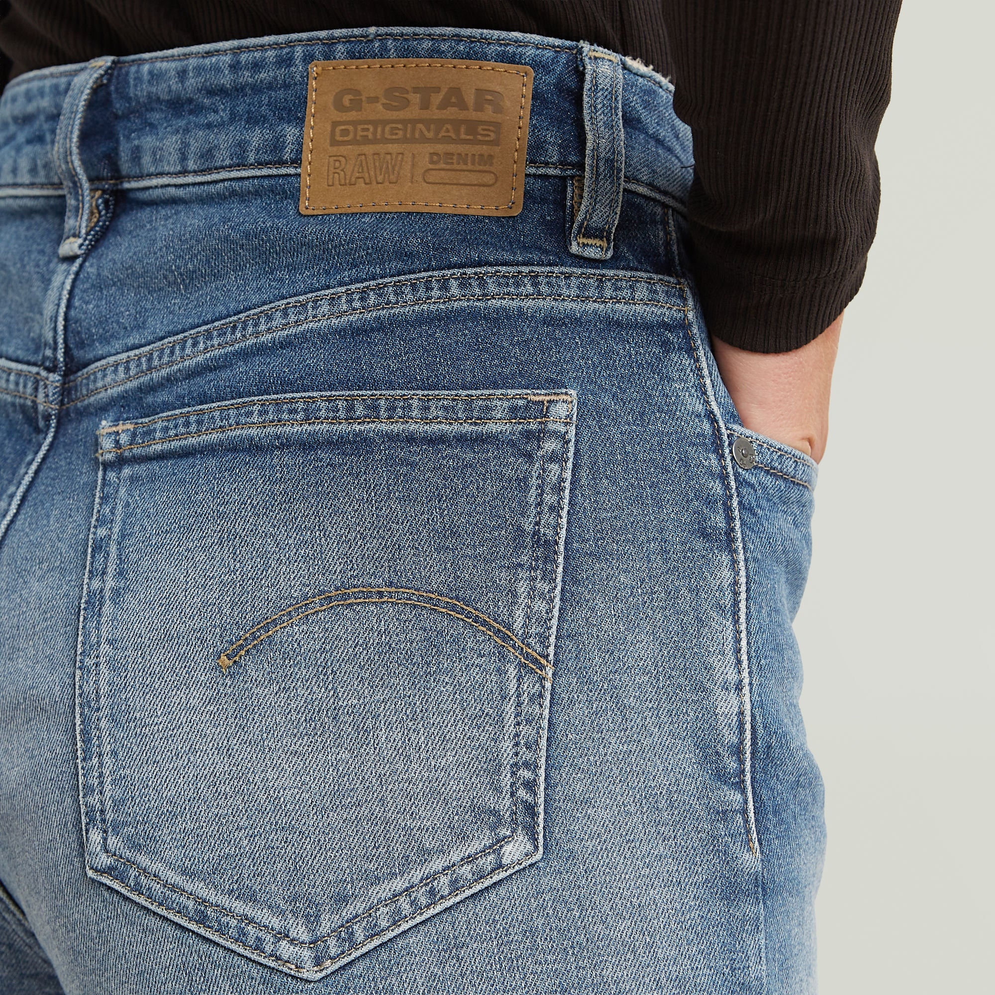 G-Star Raw - Iggie Straight Jean - Faded Antalya Blue