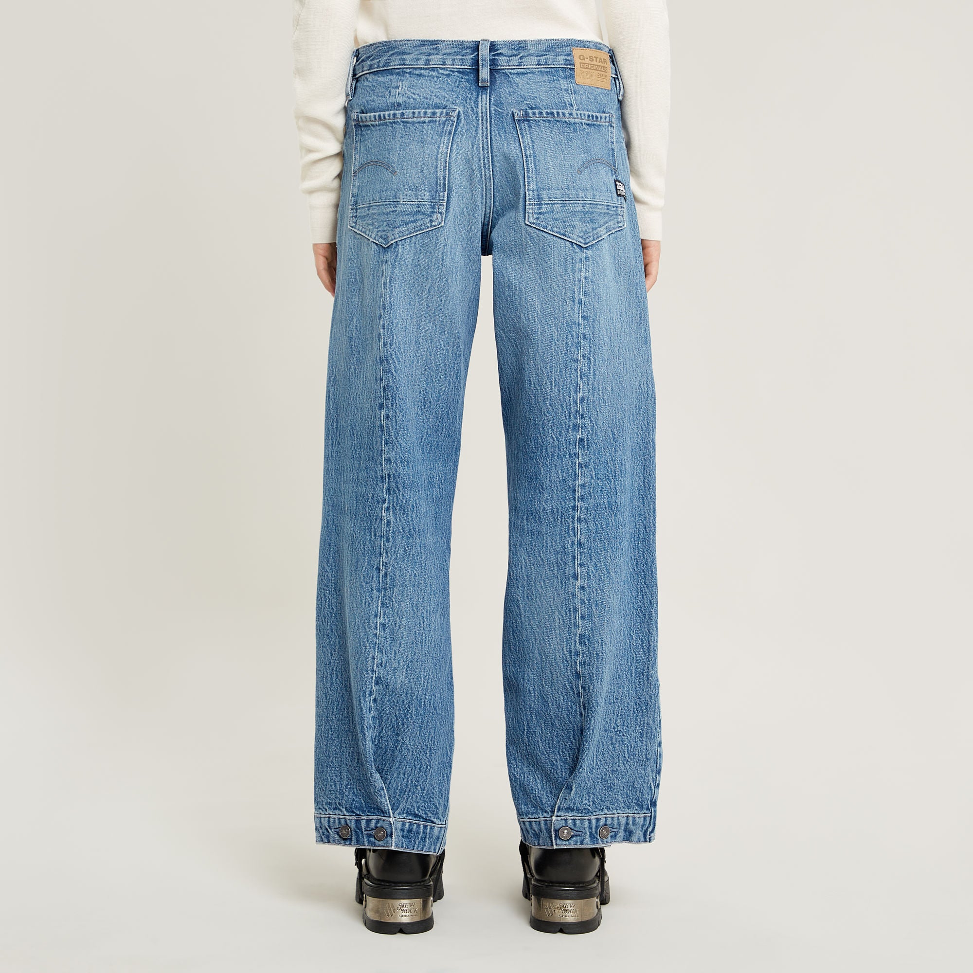 G-Star Raw - Judee Biker Low Waist Loose Jean - Sun Faded Blue Donau