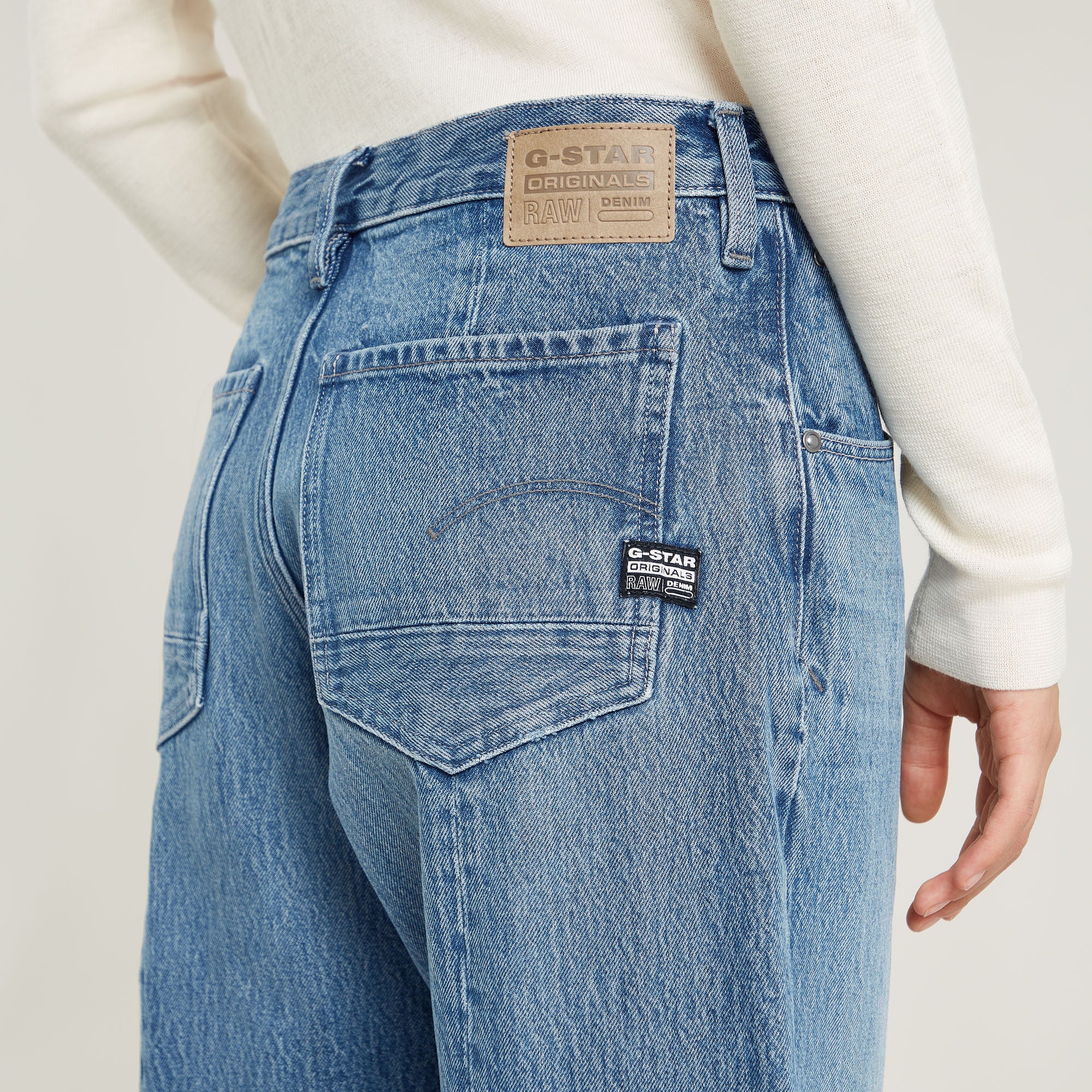 G-Star Raw - Judee Biker Low Waist Loose Jean - Sun Faded Blue Donau