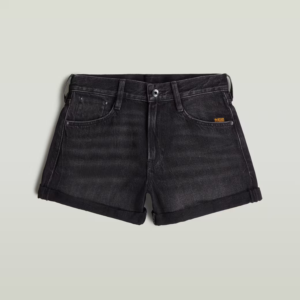 G-Star Raw - Judee Boyfriend Short - Worn In Black Smoke
