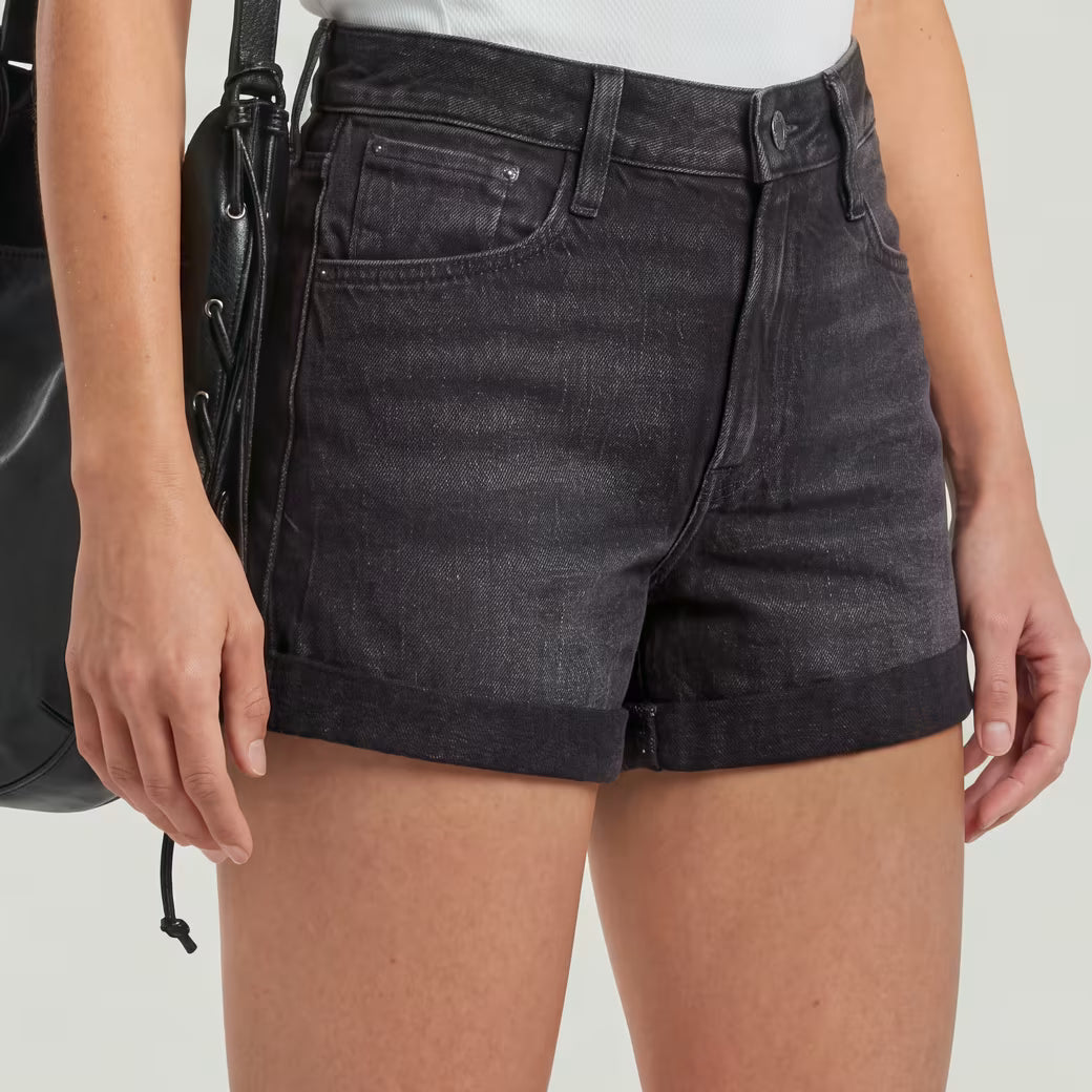 G-Star Raw - Judee Boyfriend Short - Worn In Black Smoke