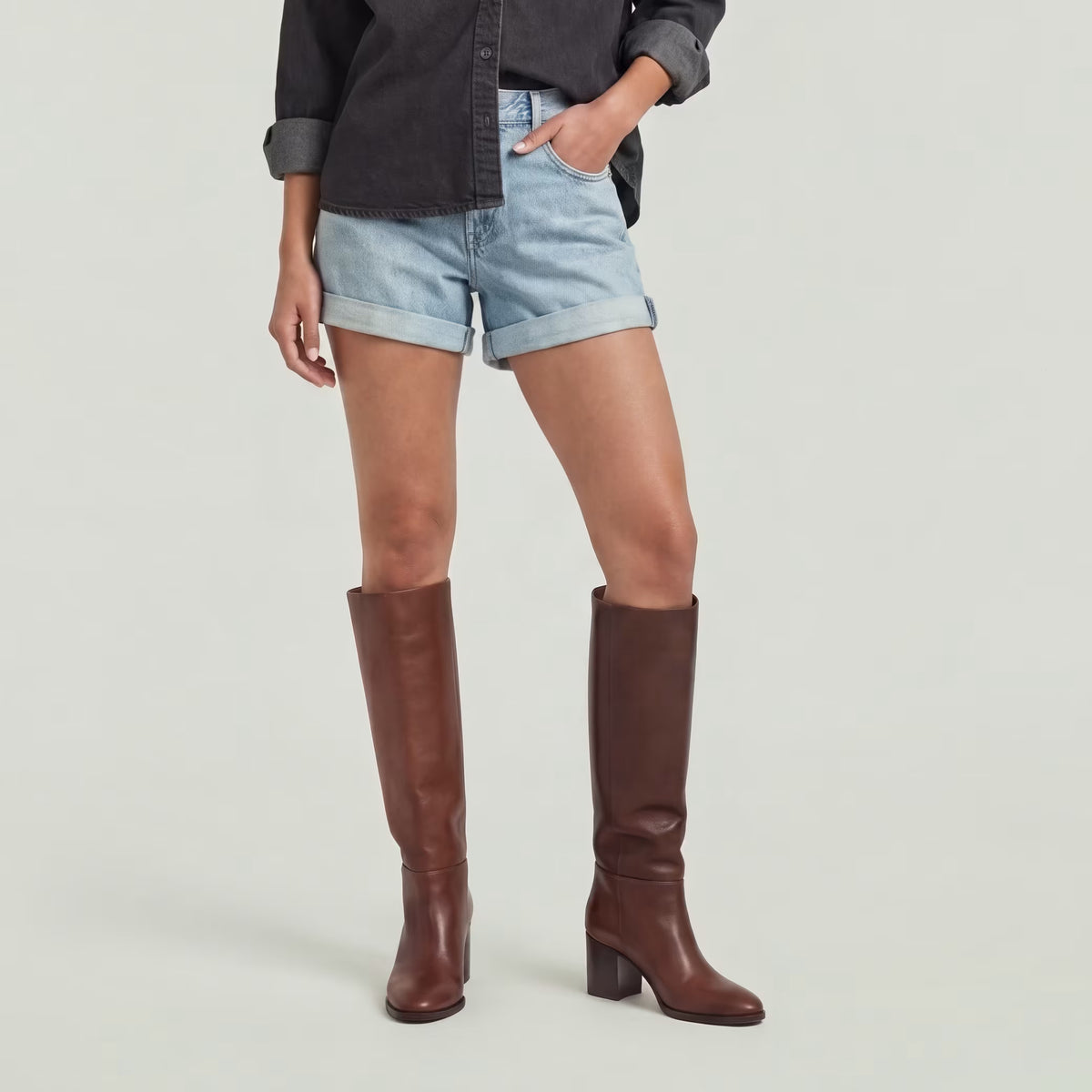 G-Star Raw - Judee Boyfriend Short - Vintage Bornite