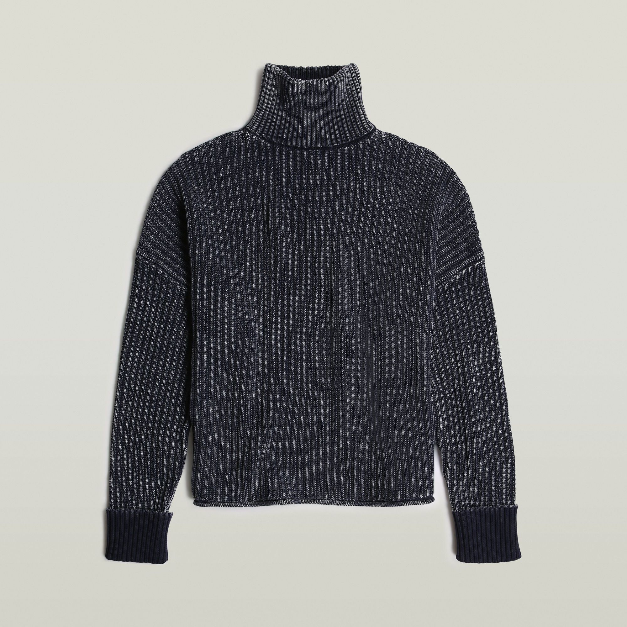 G-Star Raw - Loose Overdyed Turtle Knitted Sweater - Osaka Blue