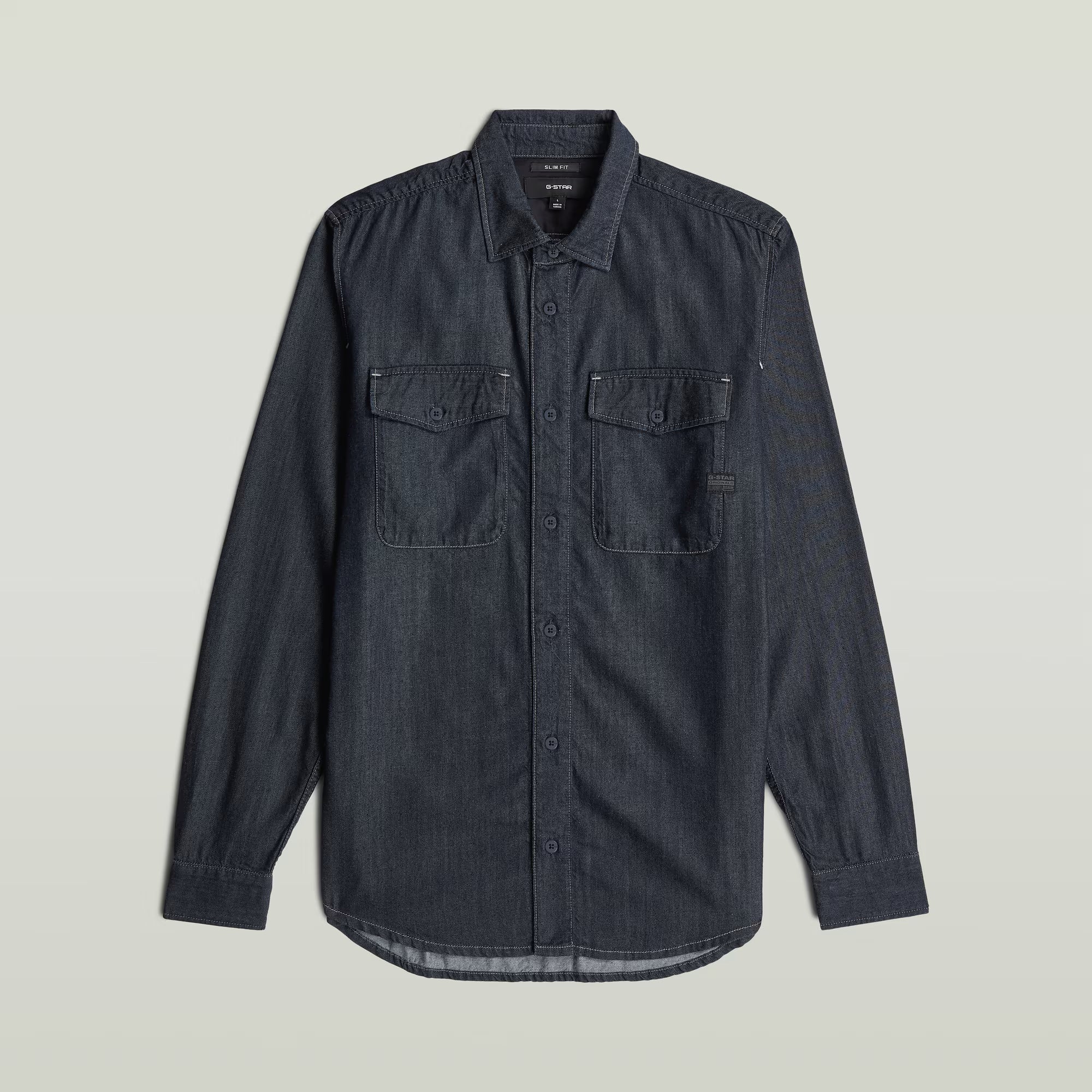 G-Star Raw - Marine Lightweight Slim LS Shirt - Rinsed