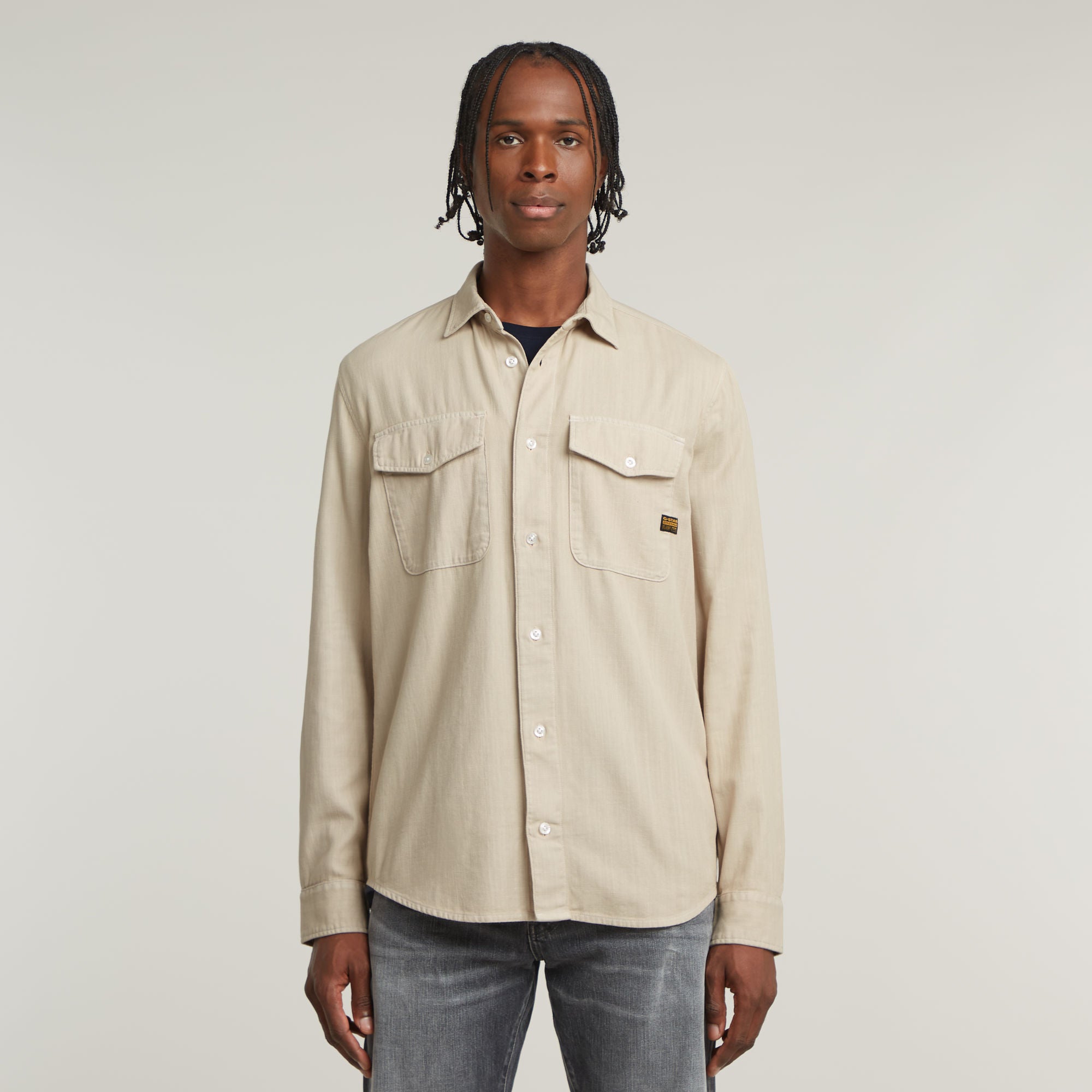 G-Star Raw - Marine Slim LS Shirt - Dark Brick GD