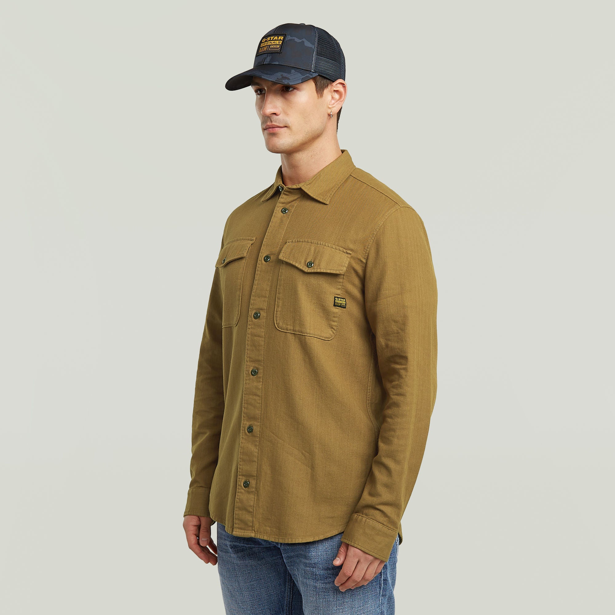 G-Star Raw - Marine Slim LS Shirt - Dark Fawn GD