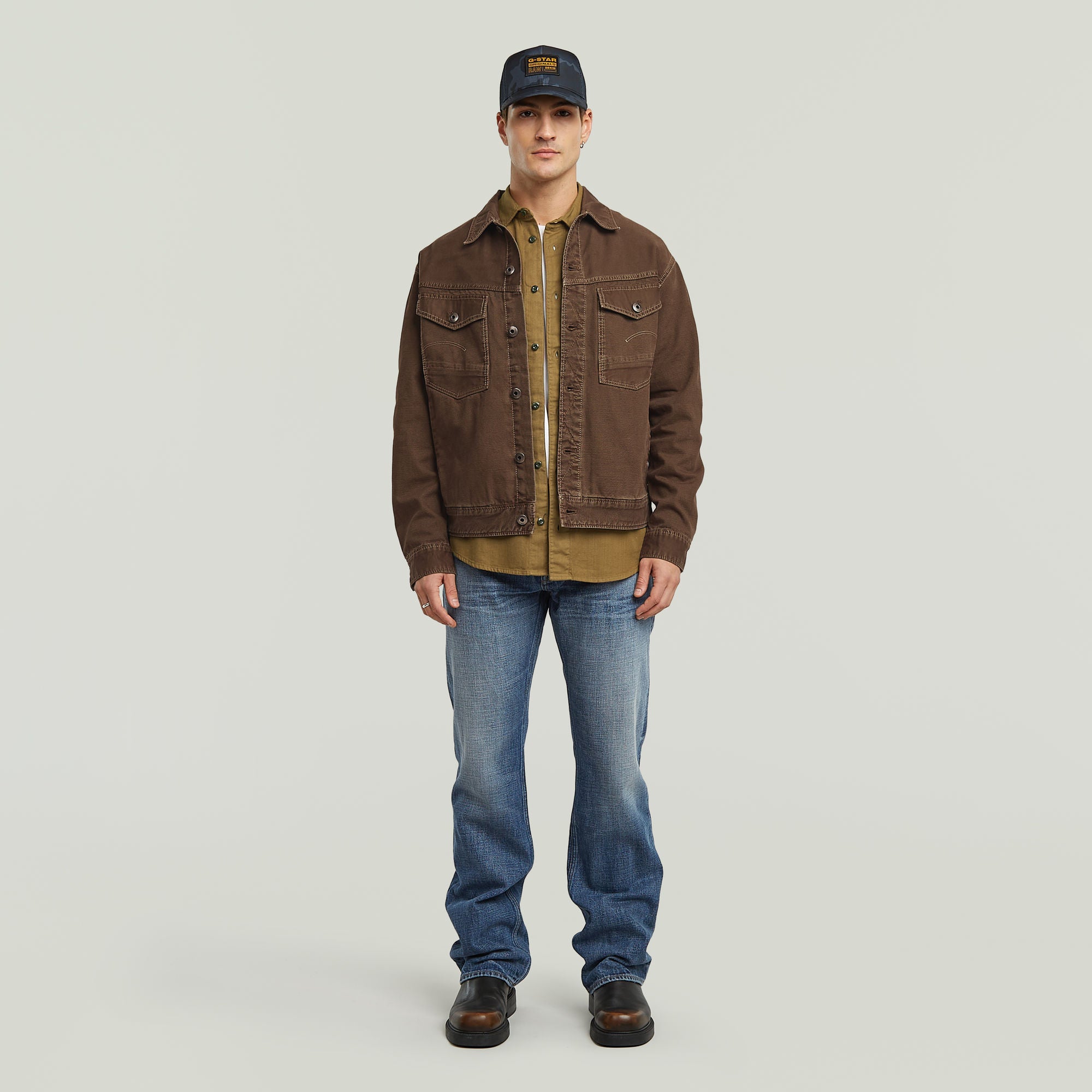 G-Star Raw - Marine Slim LS Shirt - Dark Fawn GD