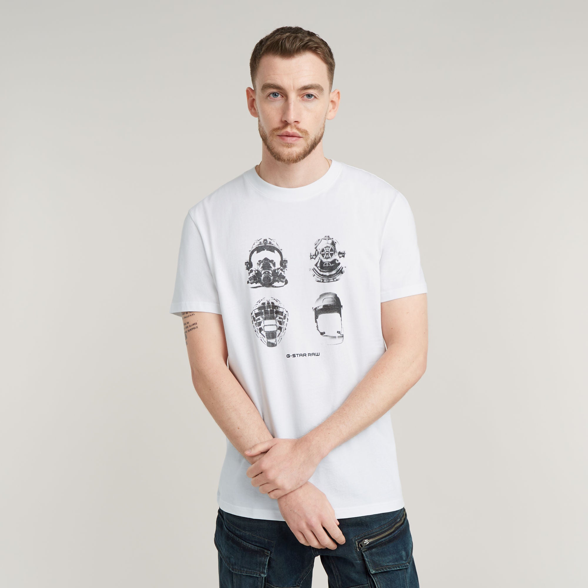 G-Star Raw - Masks Graphic R Tee - White