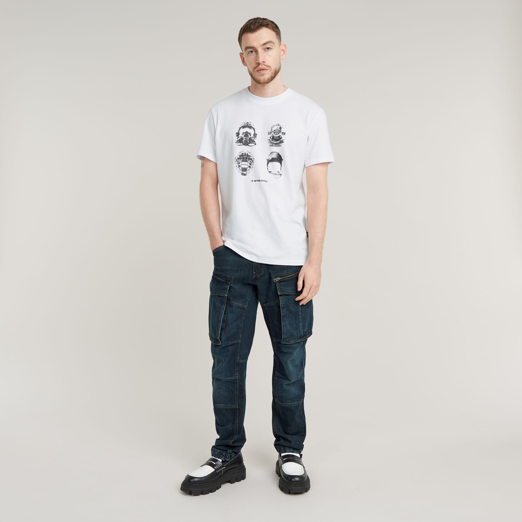 G-Star Raw - Masks Graphic R Tee - White