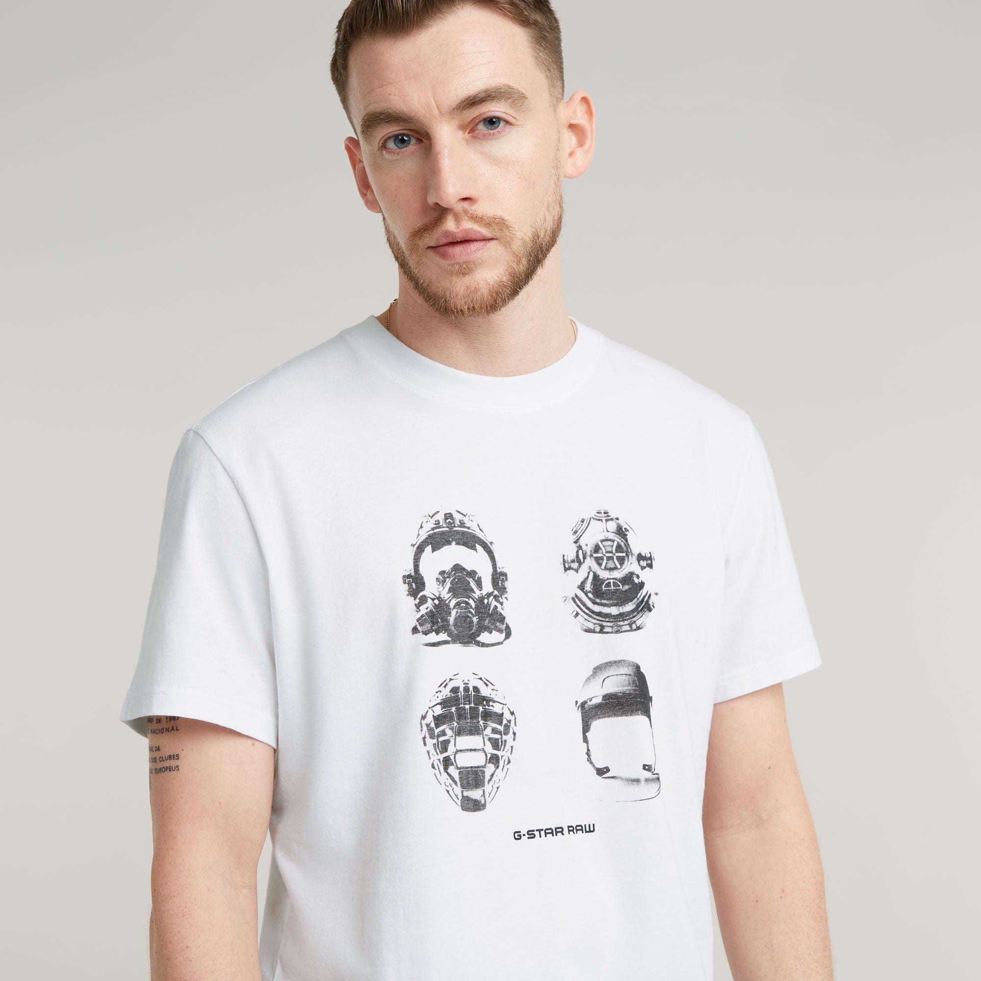 G-Star Raw - Masks Graphic R Tee - White