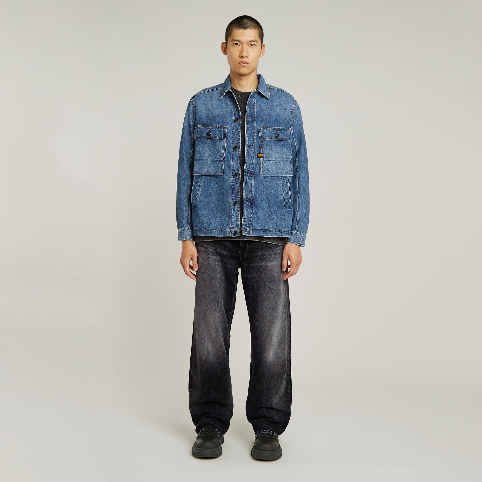 G-Star Raw - Mosa Overshirt - Faded Radiant Blue