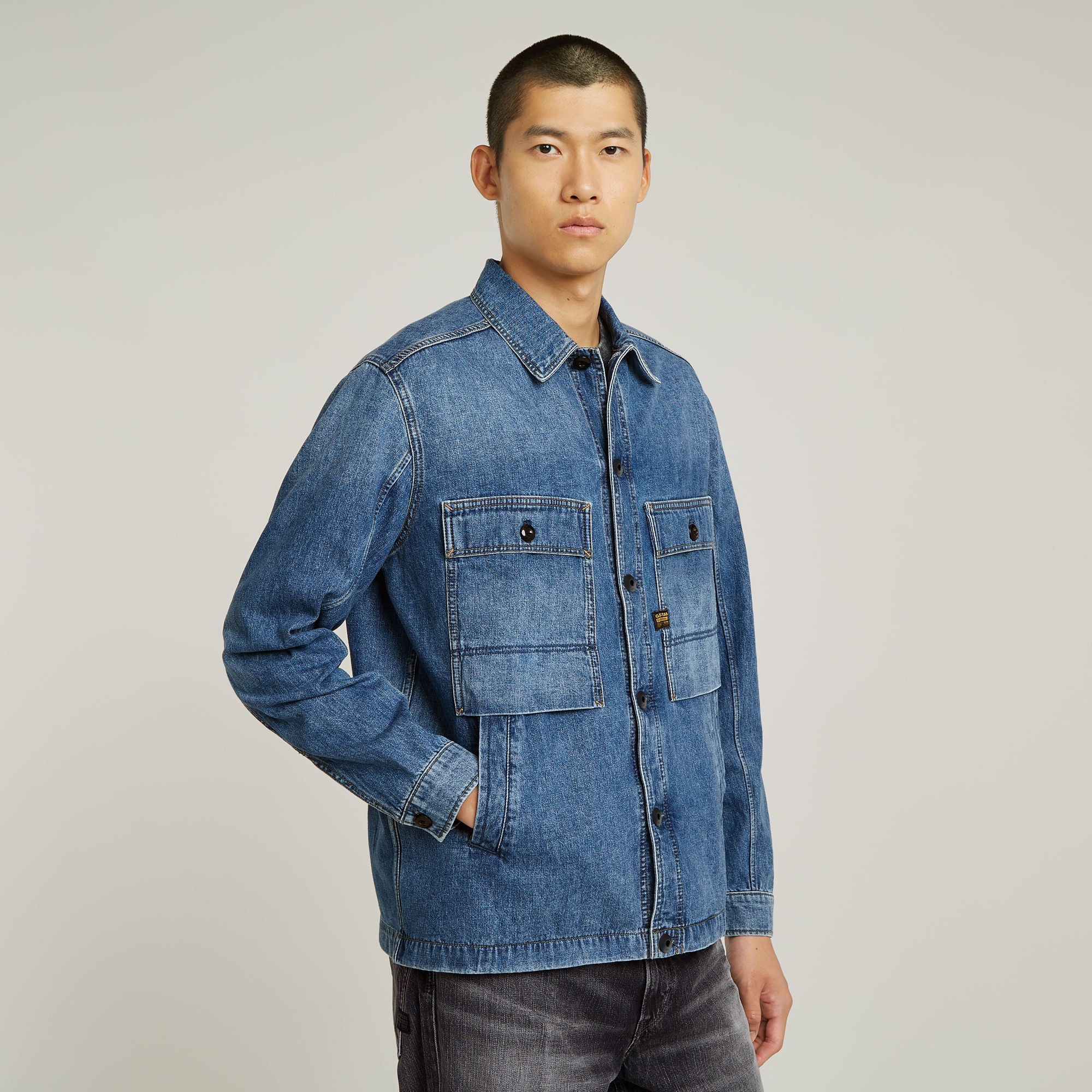 G-Star Raw - Mosa Overshirt - Faded Radiant Blue