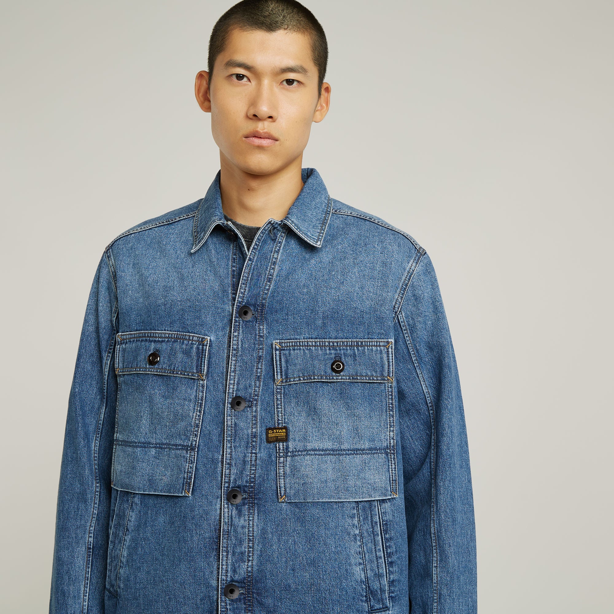 G-Star Raw - Mosa Overshirt - Faded Radiant Blue