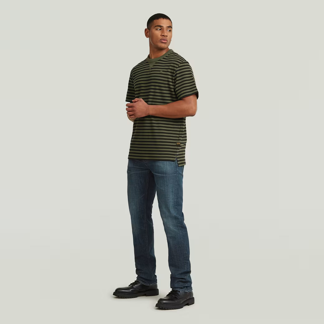 G-Star Raw - Nifous Stripe R Tee - Four Leaf Clover/Dark Black Stripe