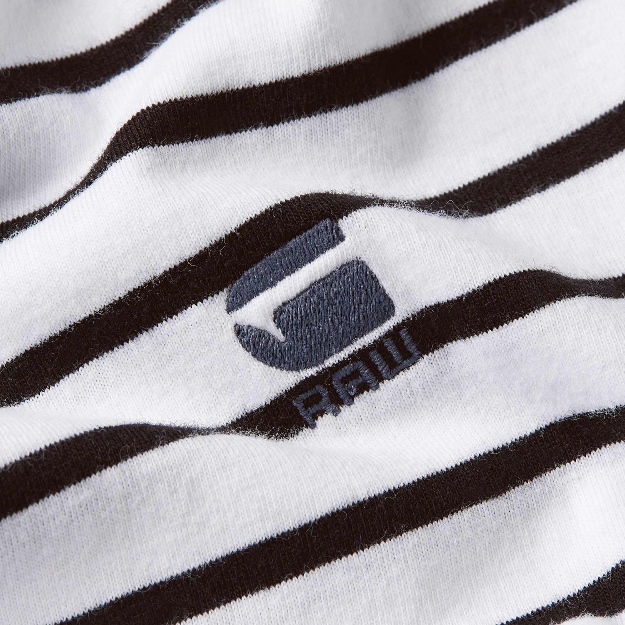 G-Star Raw - Nifous Stripe R Tee - Dark Black/White