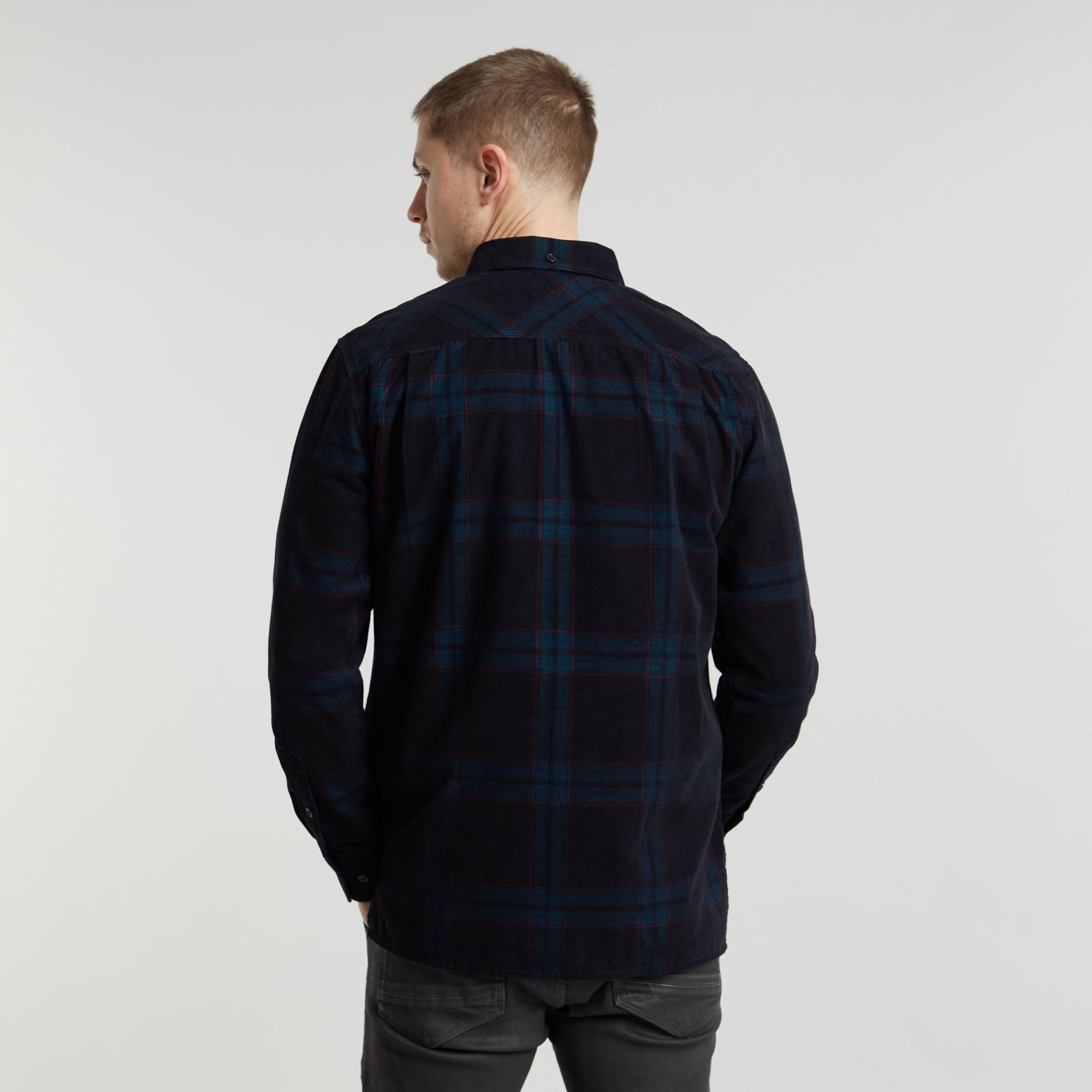 G-Star Raw - One Pocket Regular LS Shirt - Dark Black Hank Check