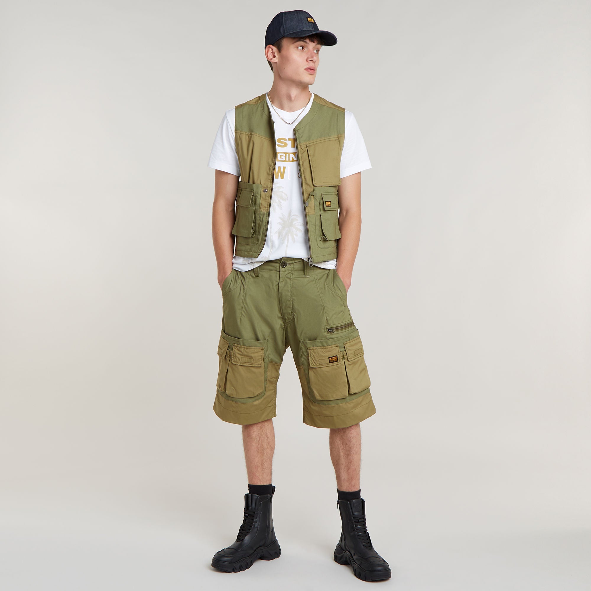 G-Star Raw - P-35T Relaxed Cargo Short - Sage