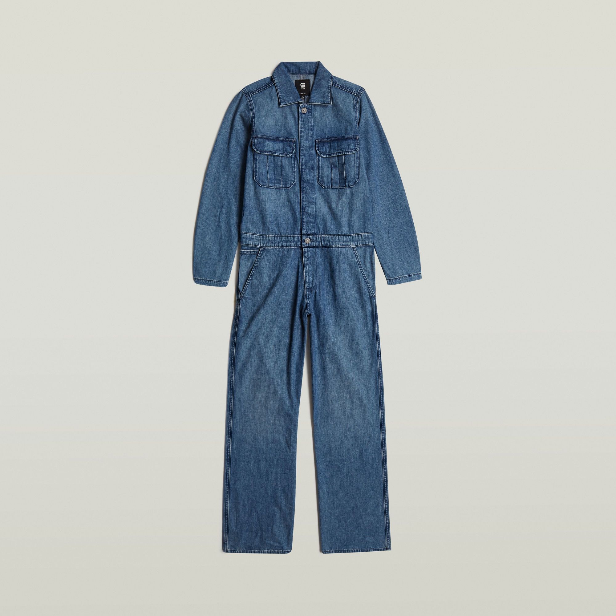 G-Star Raw - Painter LS Overall Jumpsuit - Faded Coastal Waters