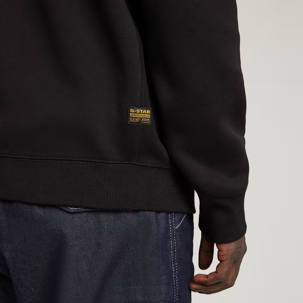 G-Star Raw - Premium Core Half Zip Sweater - Dark Black