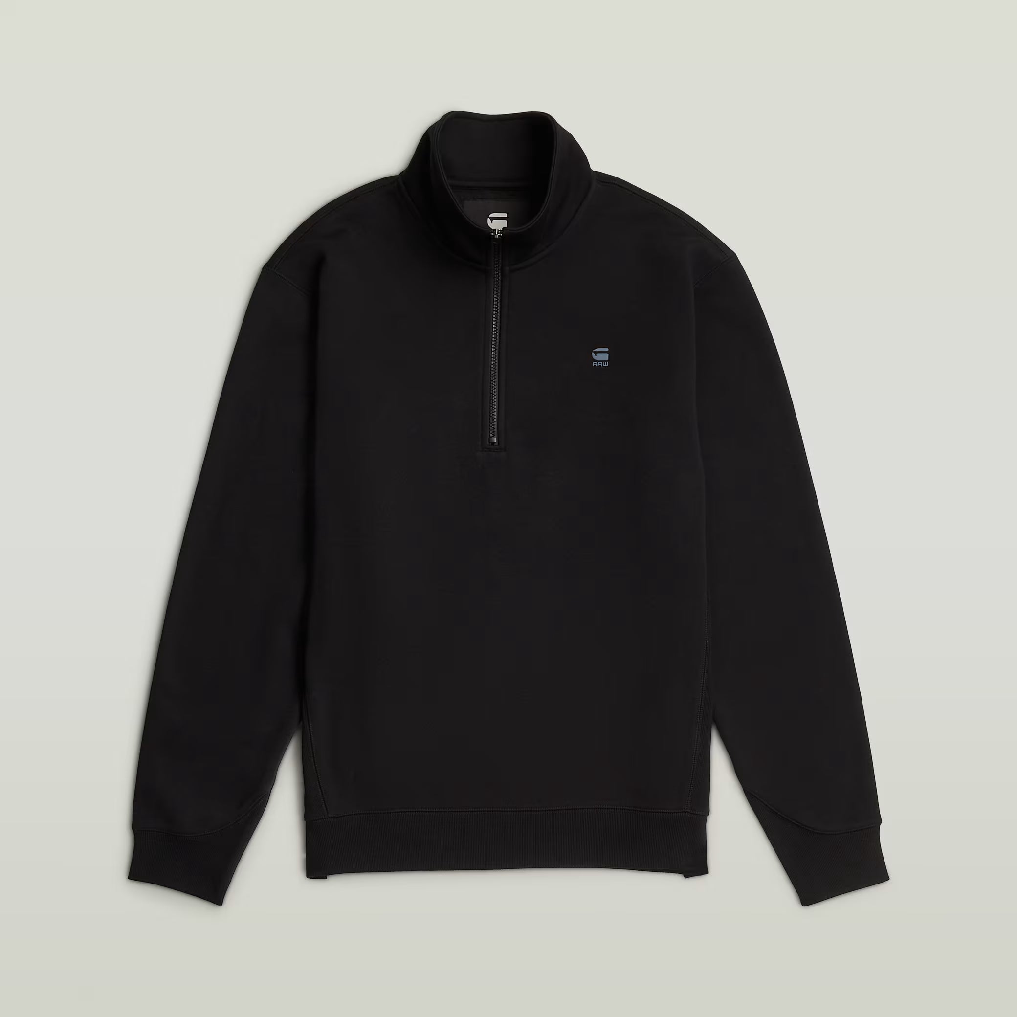 G-Star Raw - Premium Core Half Zip Sweater - Dark Black