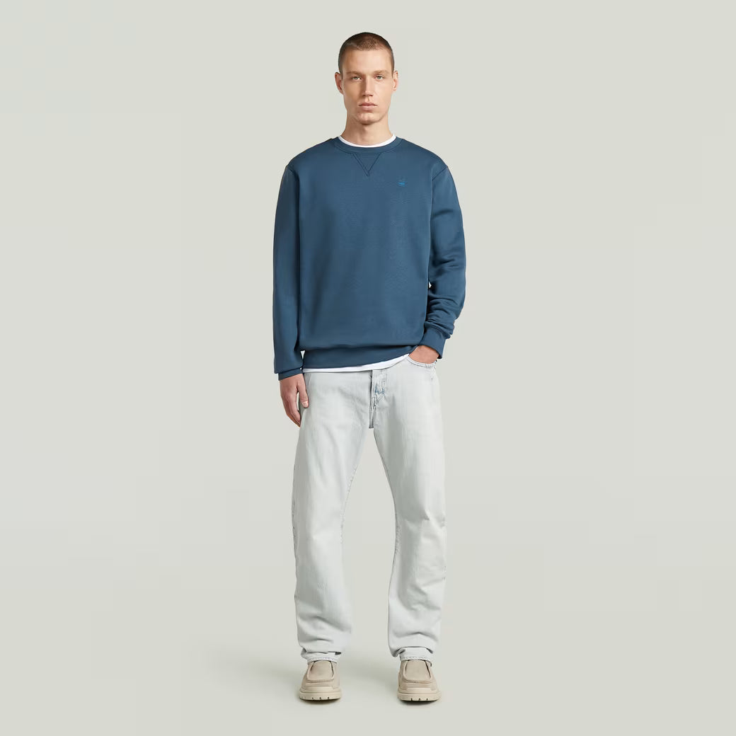 G-Star Raw - Premium Core R LS Sweat - Rank Blue