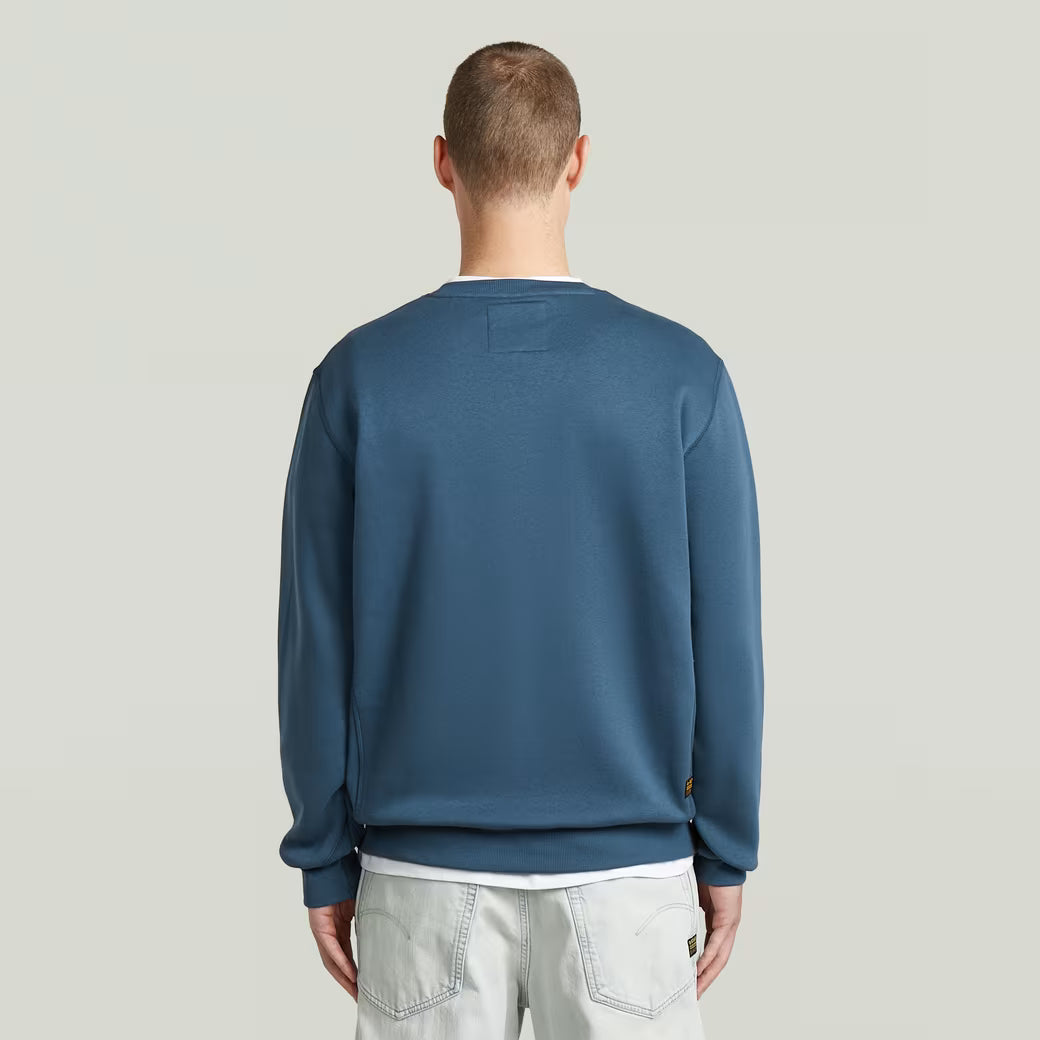G-Star Raw - Premium Core R LS Sweat - Rank Blue