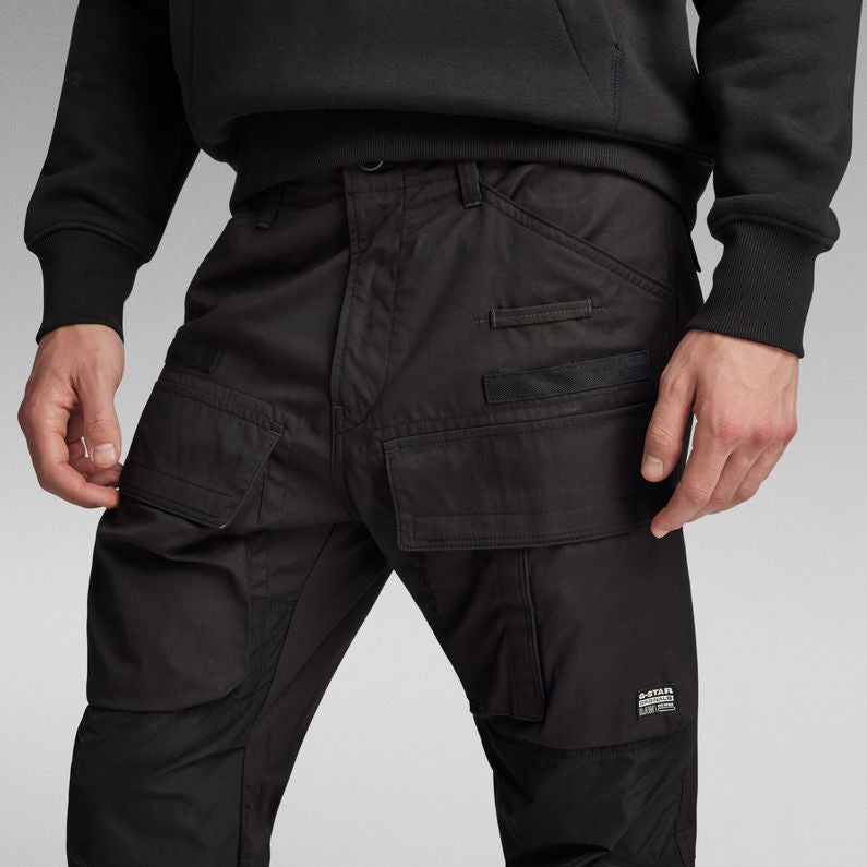 G-Star Raw - 3D Regular Tapered Cargo Pant - Dark Black