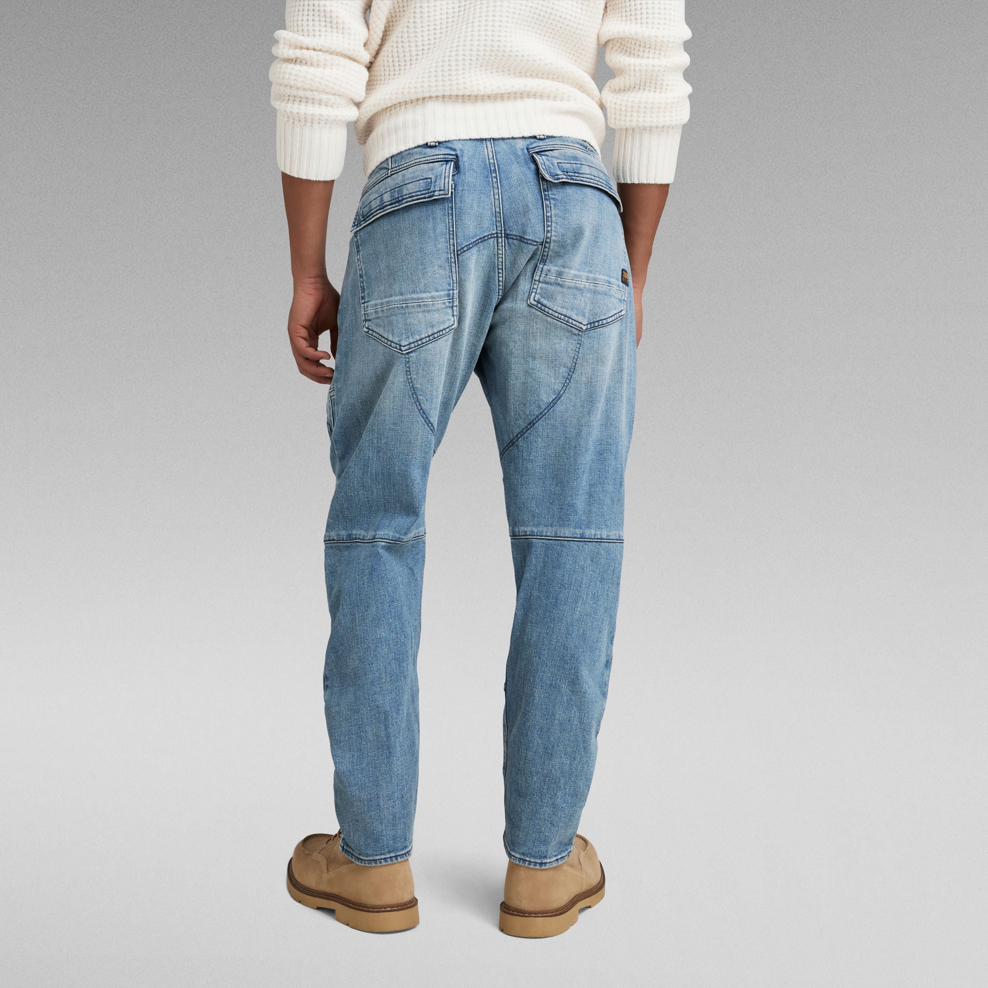 G-Star Raw - 3D Straight Tapered Denim Cargo - Antique Faded Oasis