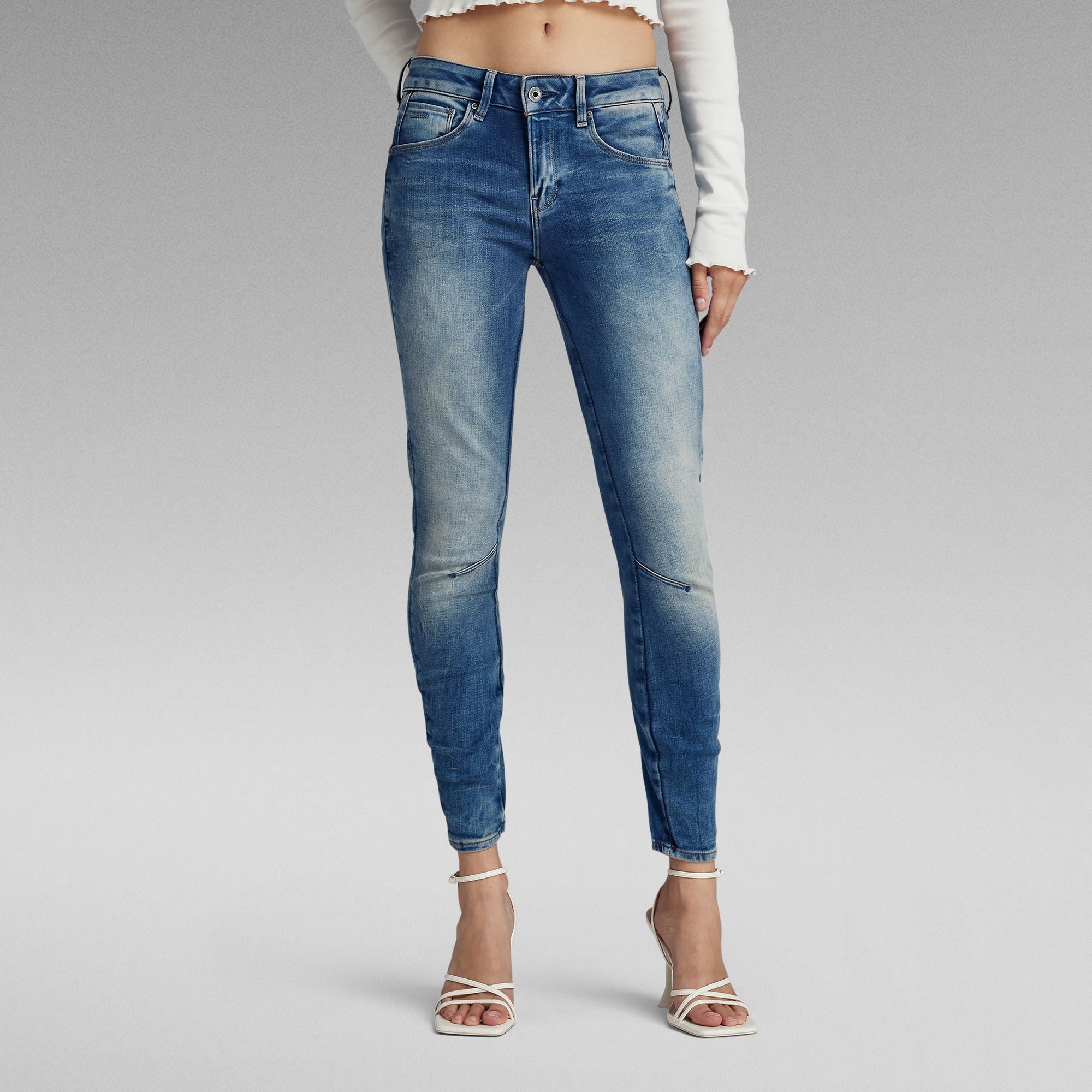 G-Star Raw - Arc 3D Mid Skinny Jeans - Medium Aged