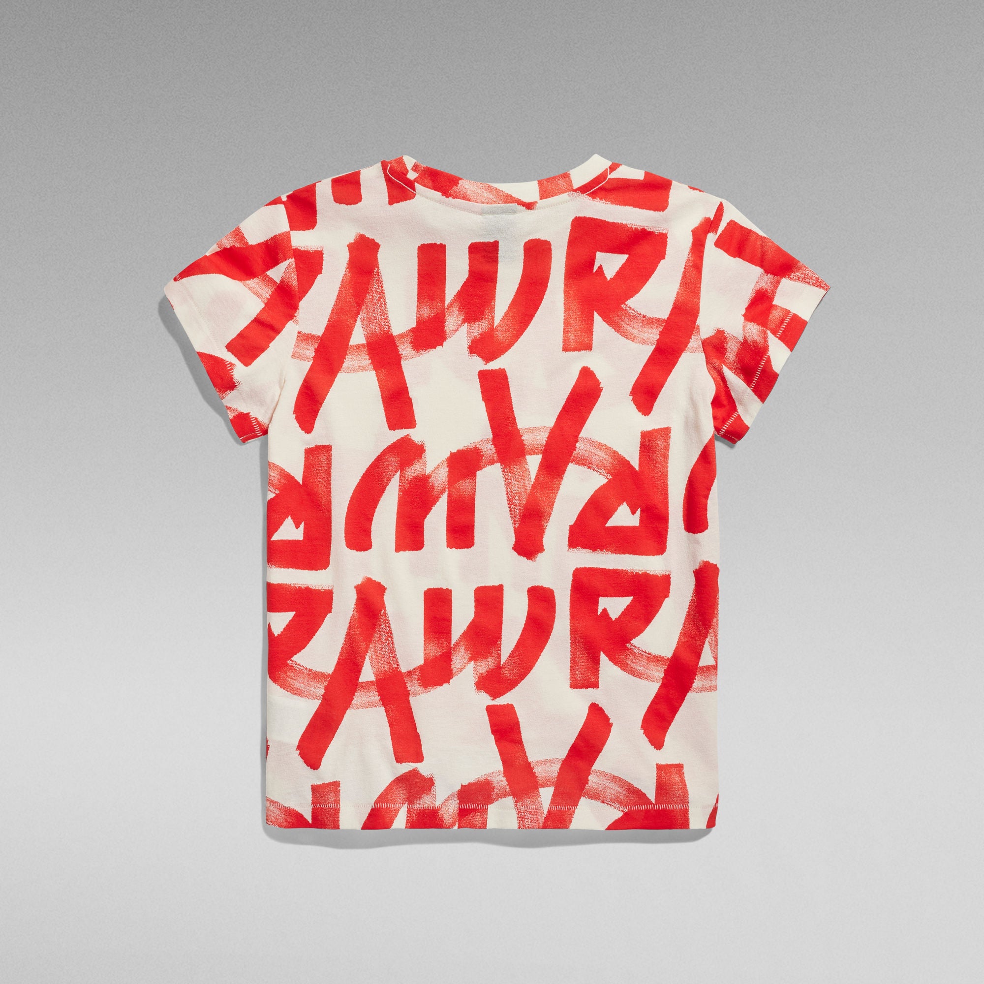G-Star Raw - Calligraphy Allover Top - Antique White Inv Raw Paint