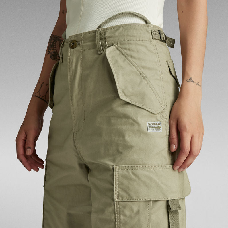 G-Star Raw - Cargo Cropped Drawcord Pant - Ensis Green