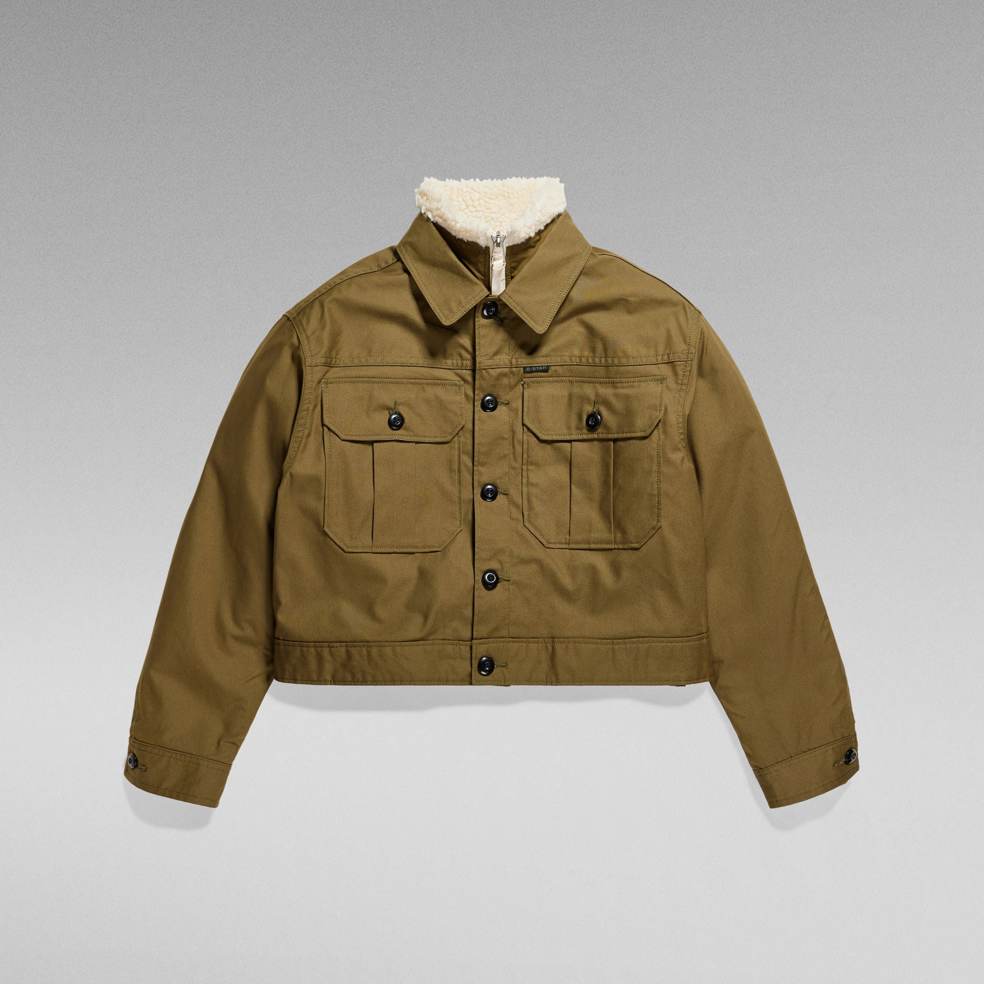 G-Star Raw - Cropped Hunter Jacket - Dark Olive