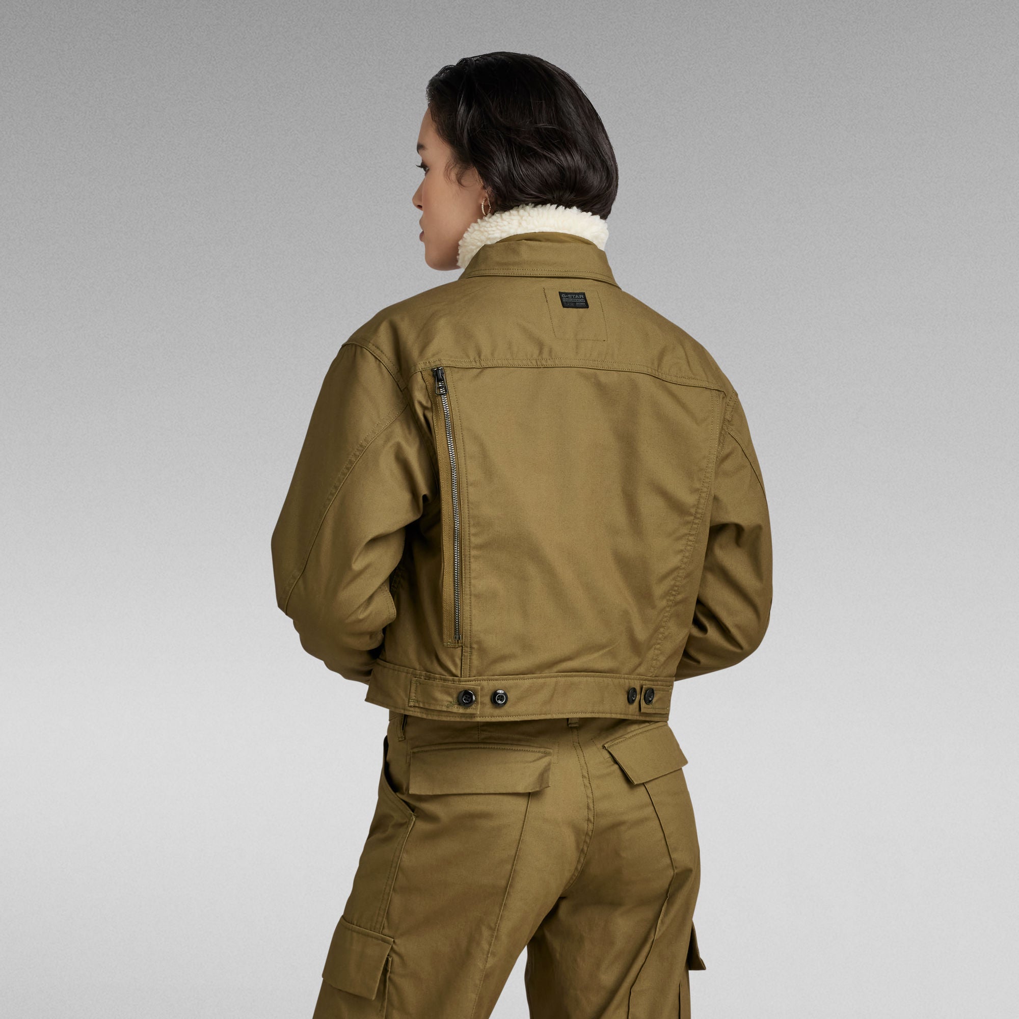 G-Star Raw - Cropped Hunter Jacket - Dark Olive