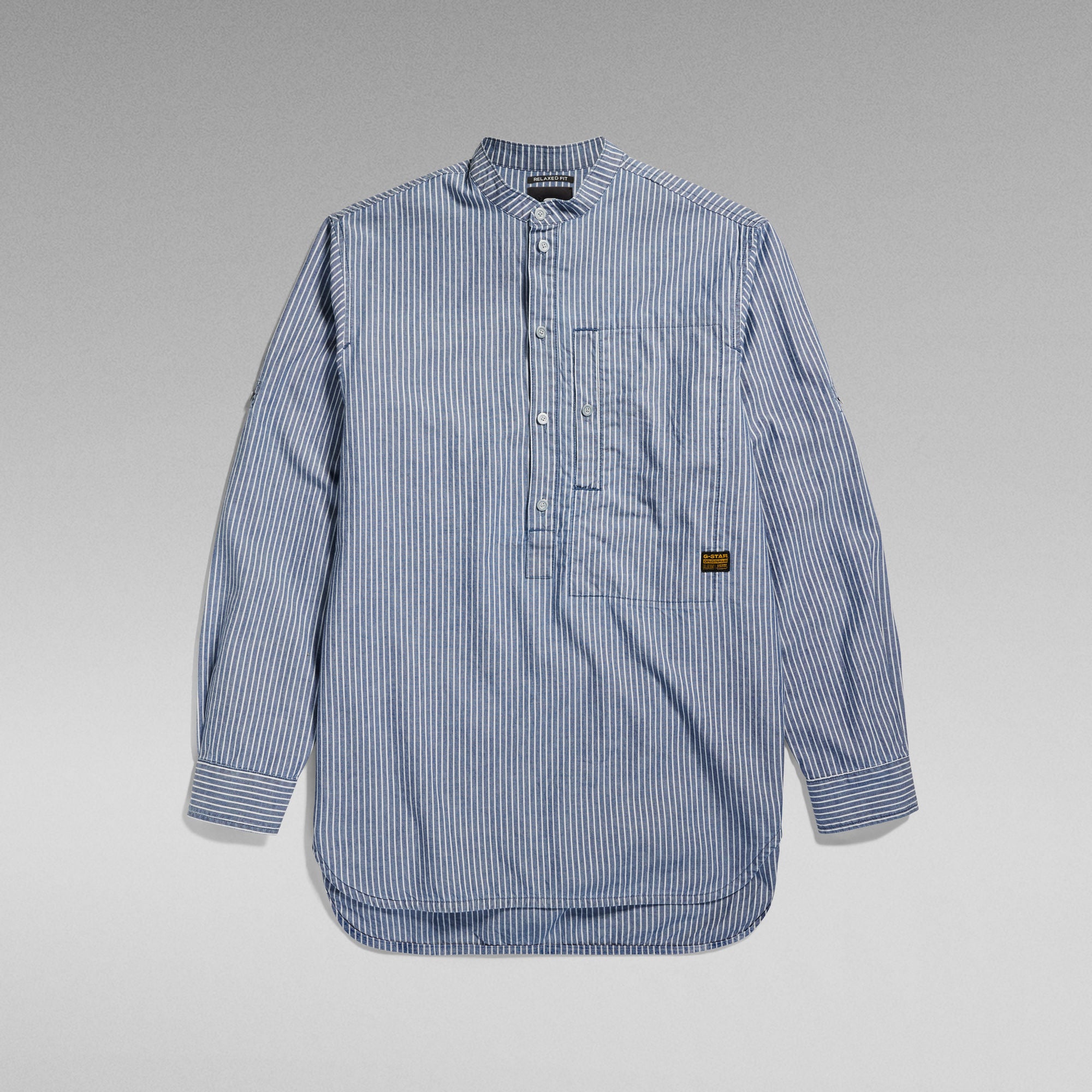 G-Star Raw - G4A Half Placket Relaxed Shirt - Sun Faded Deck Stripe