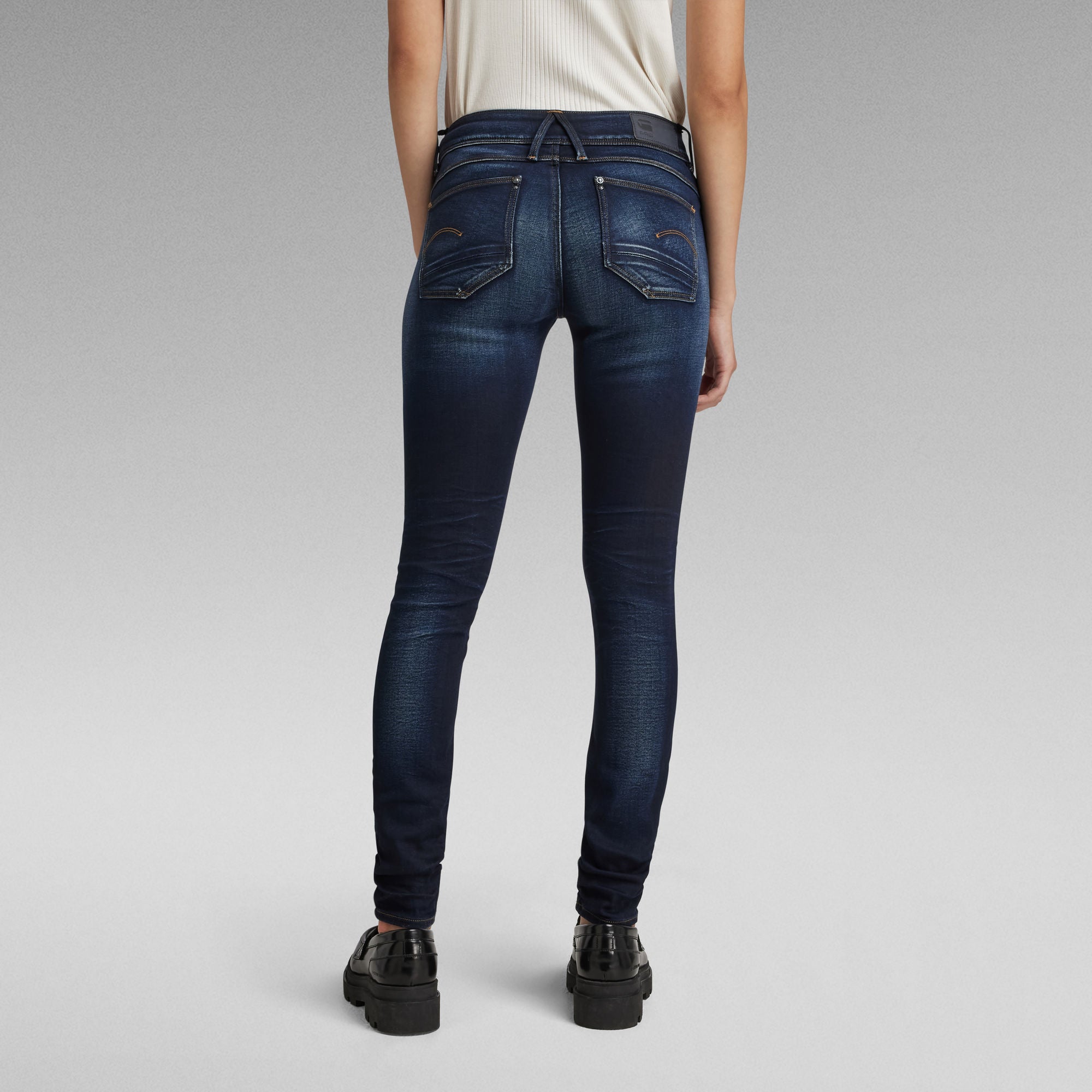 Lynn zip best sale mid skinny jeans