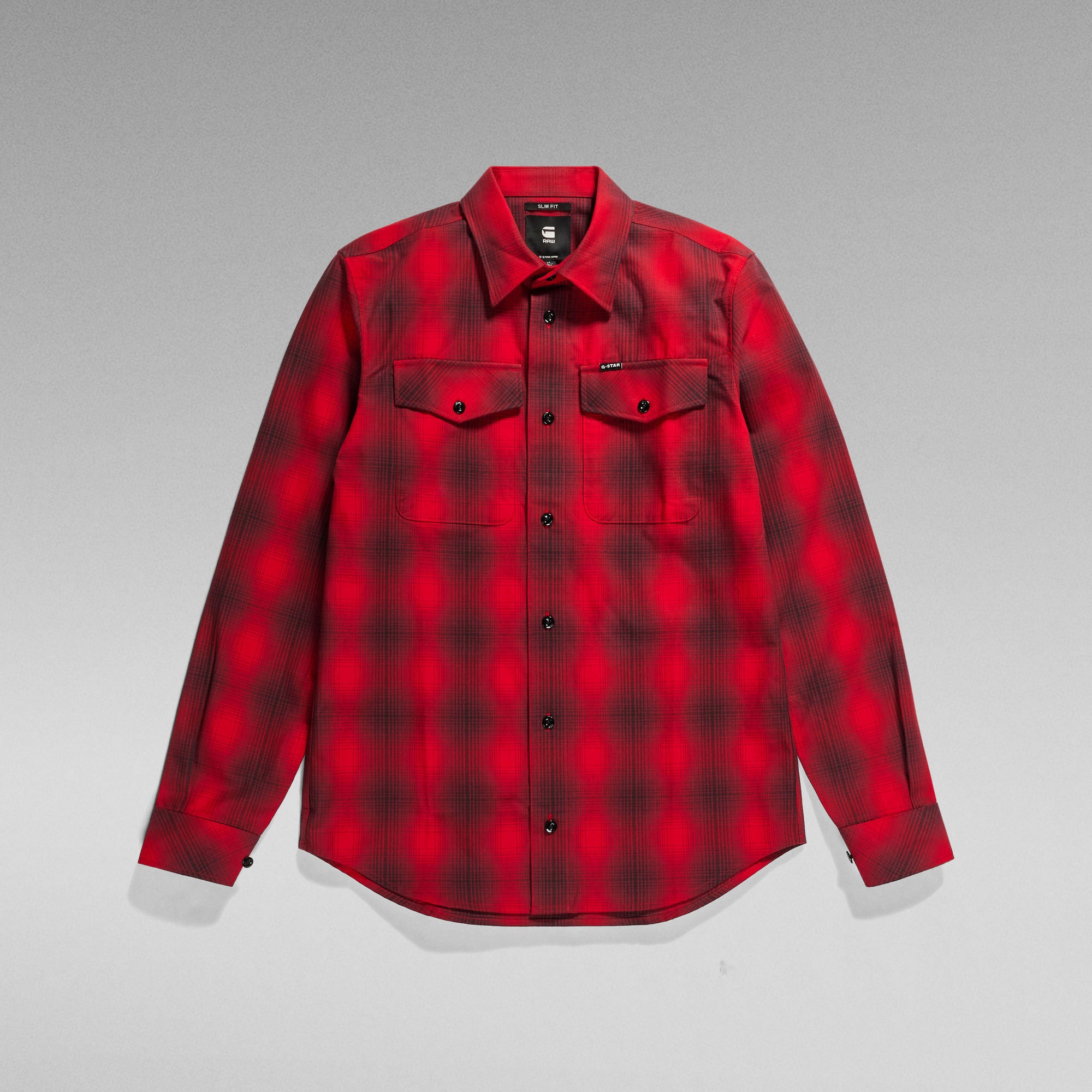 G-Star Raw - Marine Slim LS Shirt - Dark Flame Vanderbilt Check