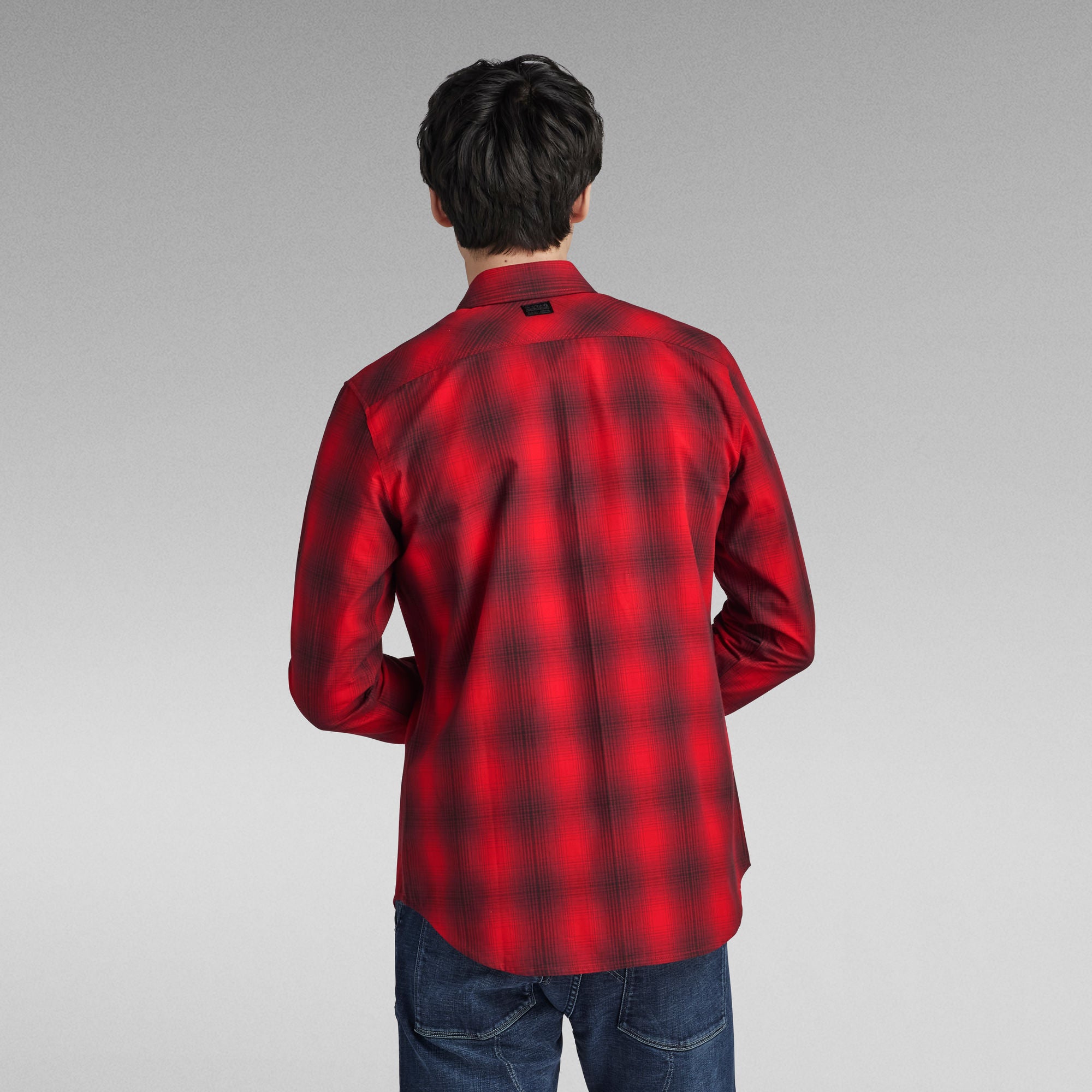 G-Star Raw - Marine Slim LS Shirt - Dark Flame Vanderbilt Check