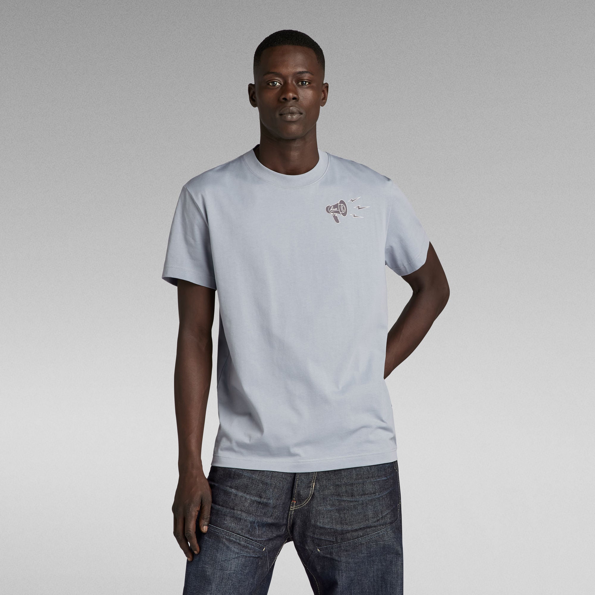 G-Star Raw - Megaphone Graphic Tee - Dim Grey
