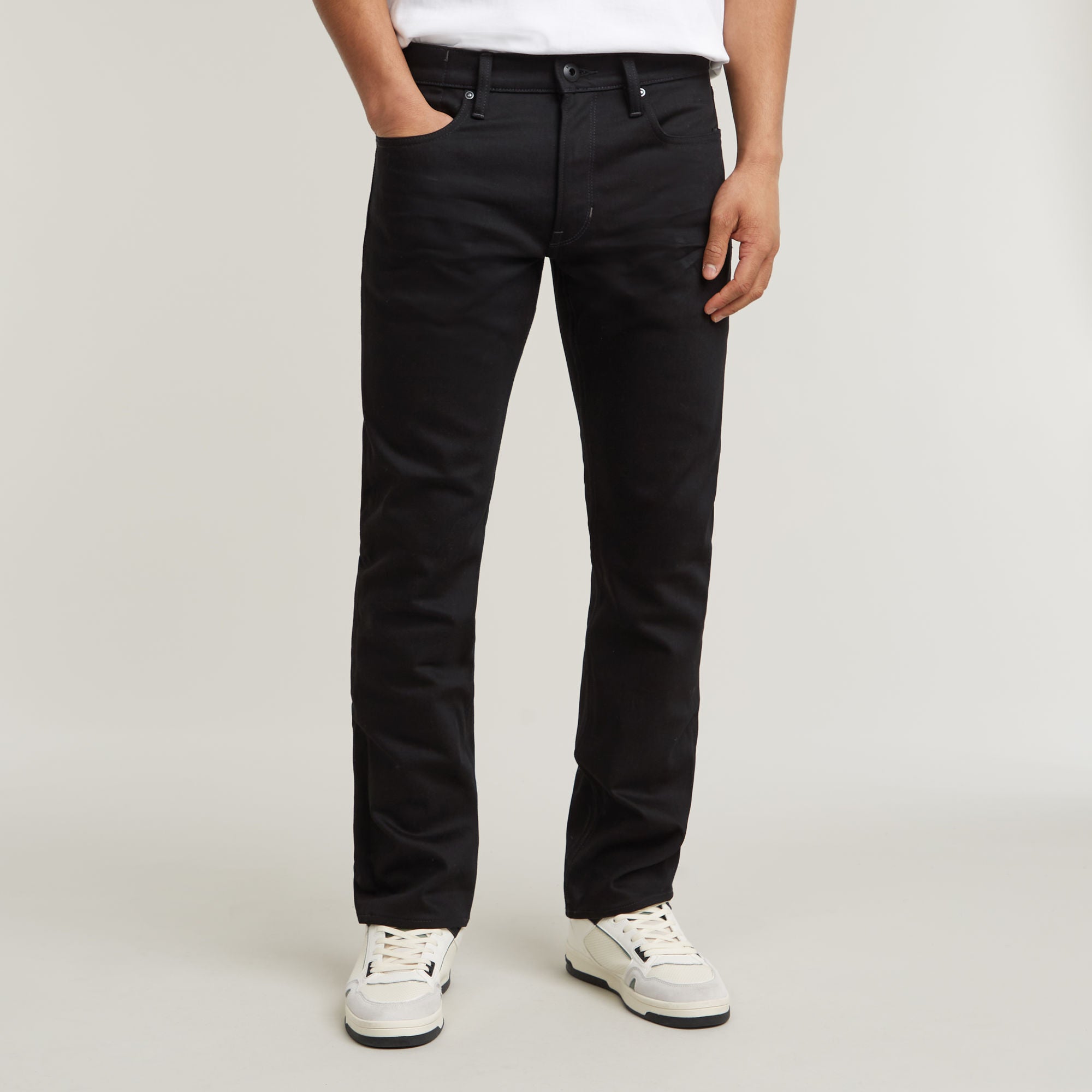 G-Star Raw - Mosa Straight Jean - Pitch Black