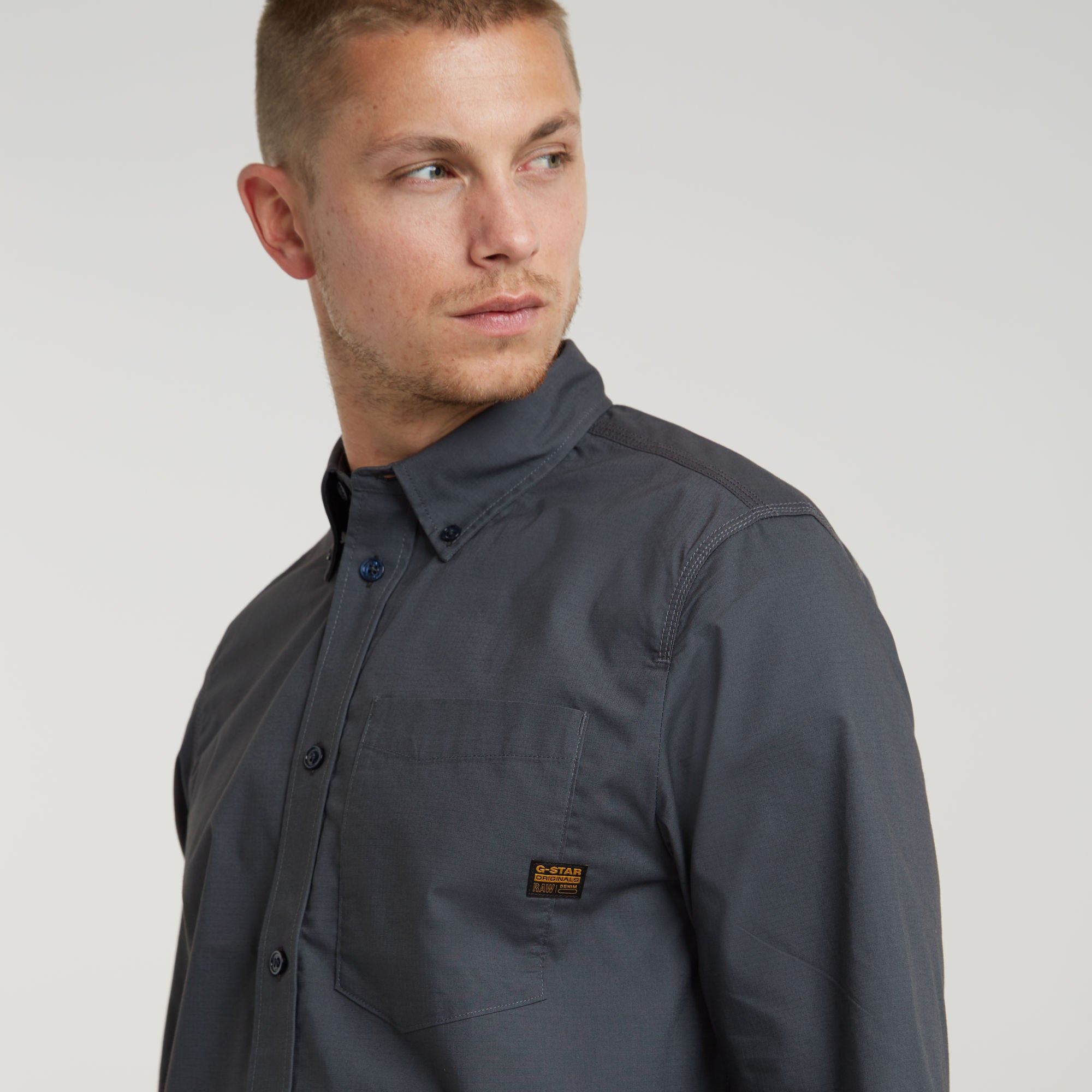 G-Star Raw - One Pocket Regular LS Shirt - Petrol