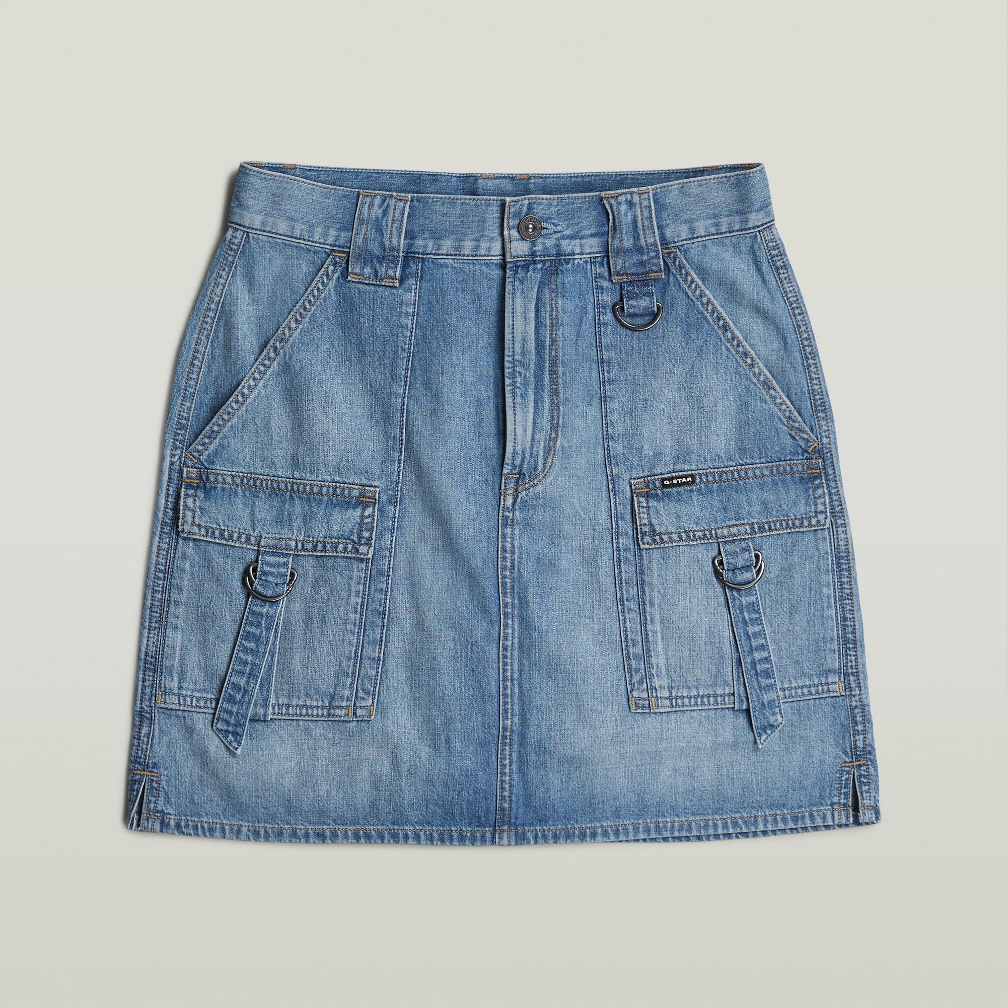 G-Star Raw - Viktoria Utility Mini Skirt - Sun Faded Thames