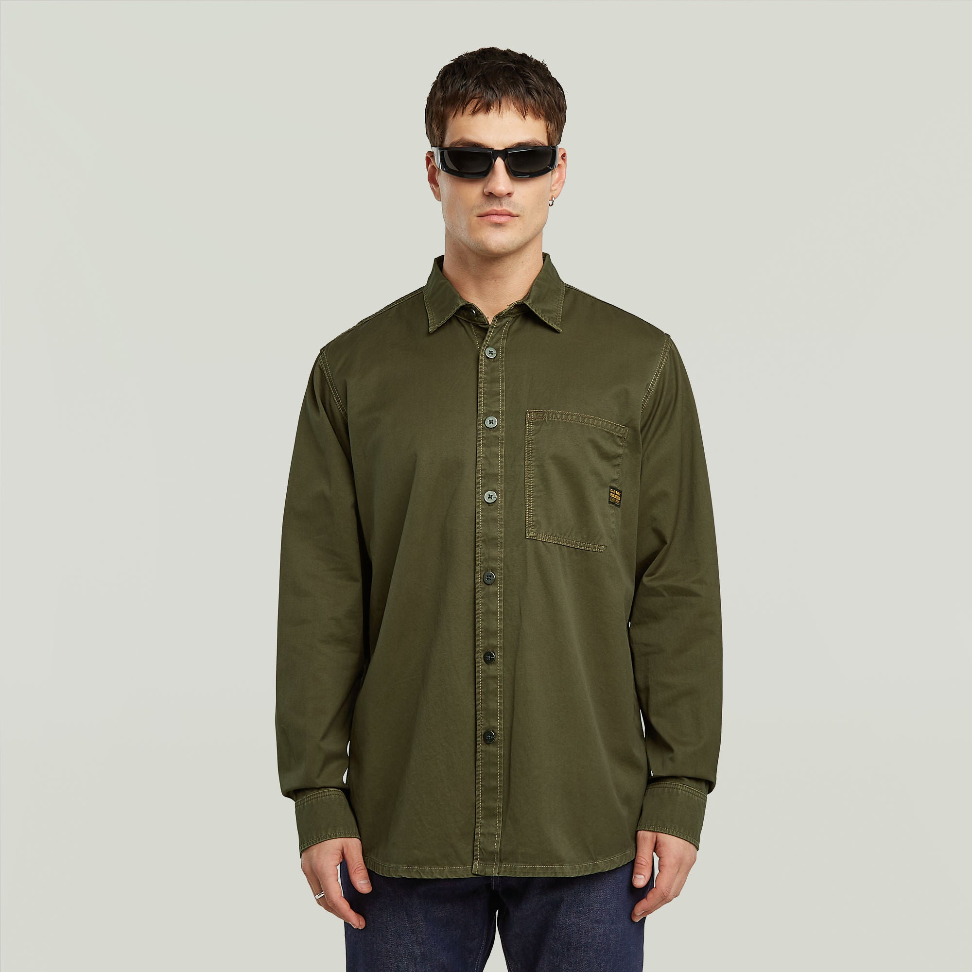 G-Star Raw - Regular One Pocket LS Shirt - Wren GD