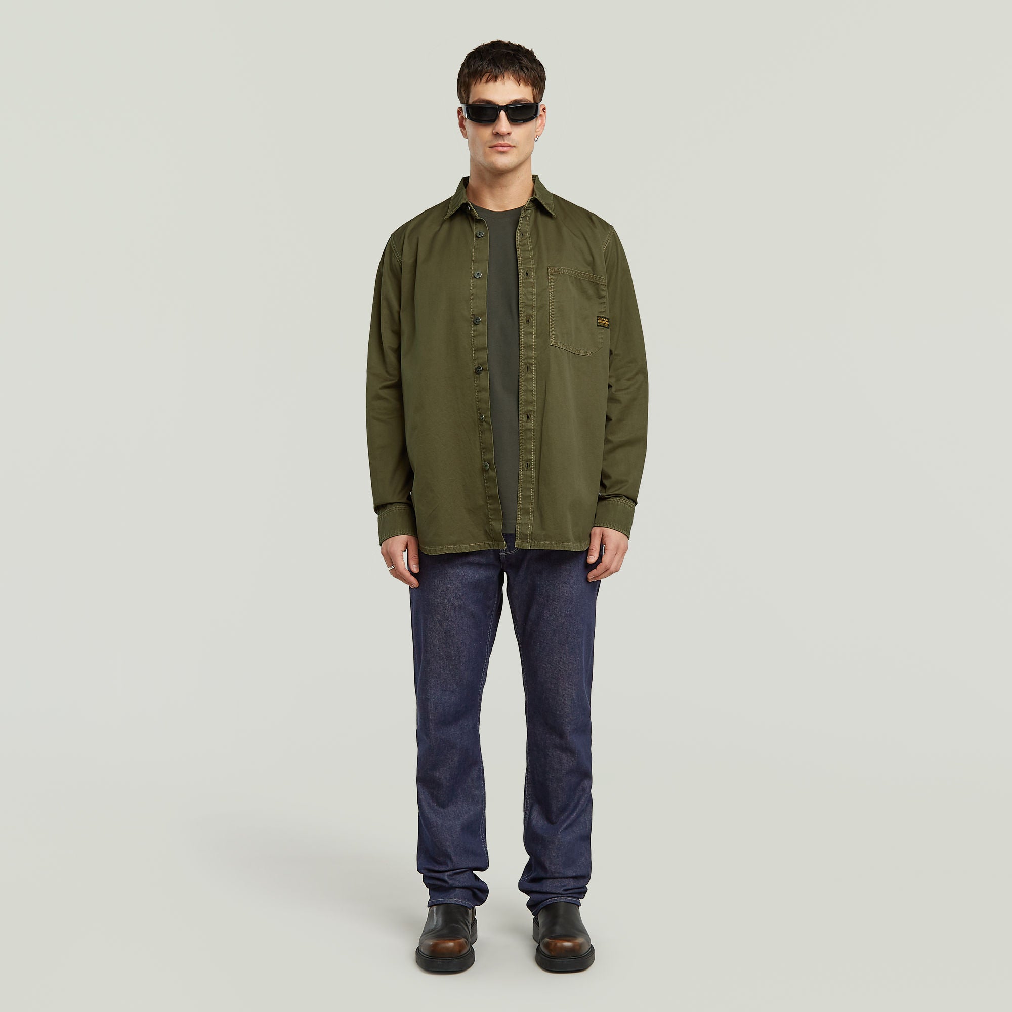 G-Star Raw - Regular One Pocket LS Shirt - Wren GD