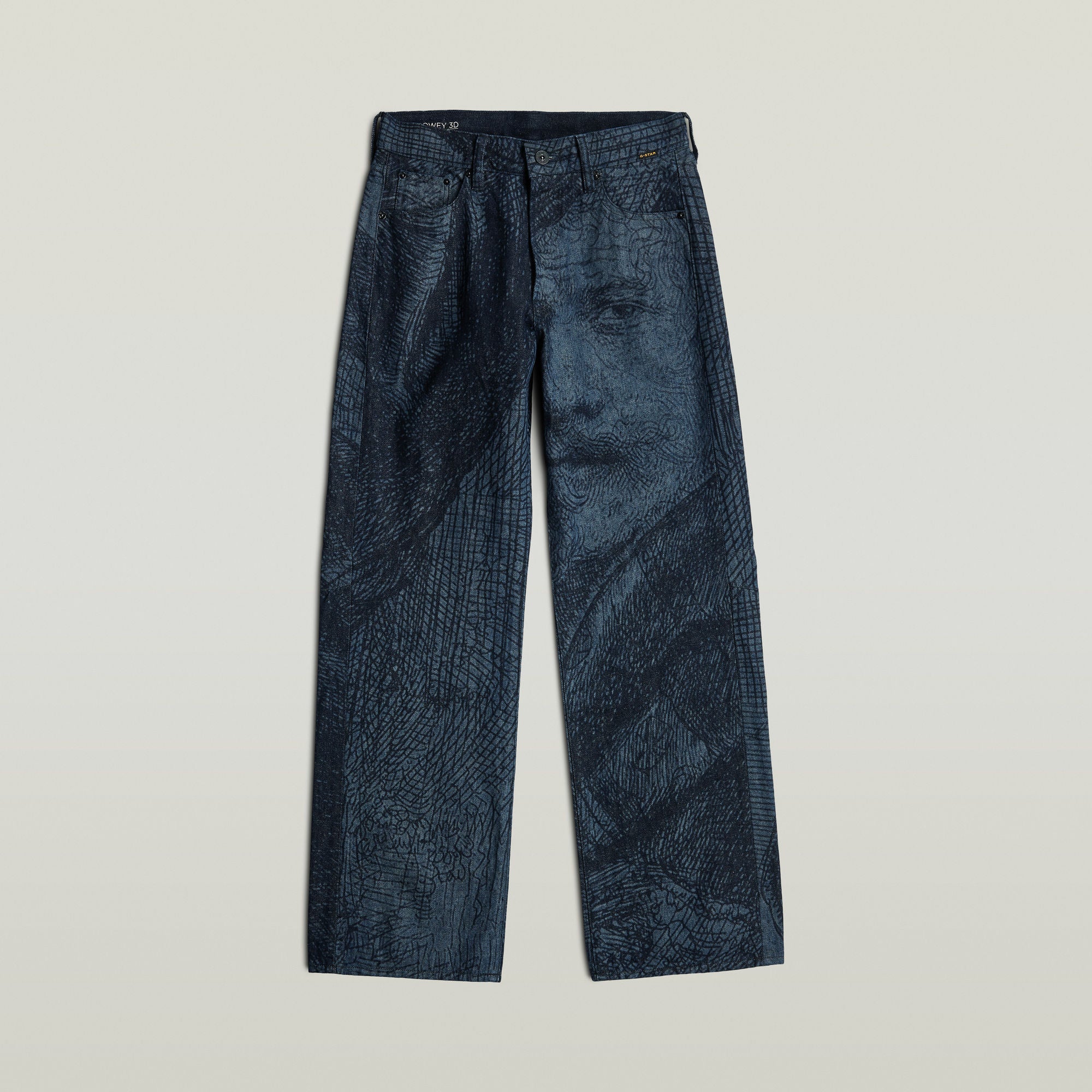 G-Star Raw - Bowey 3D Boyfriend Jean - Rembrandt Lasered Self-Portrait