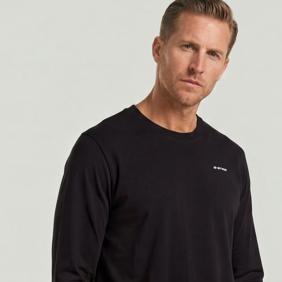 G-Star Raw - Rib Insert Relaxed Tee - Dark Black